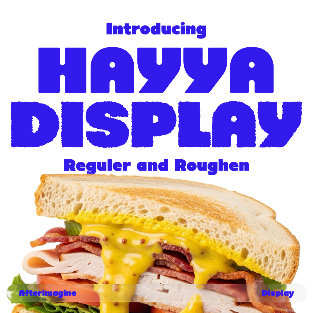 Hayya Display Font - Regular & Roughen