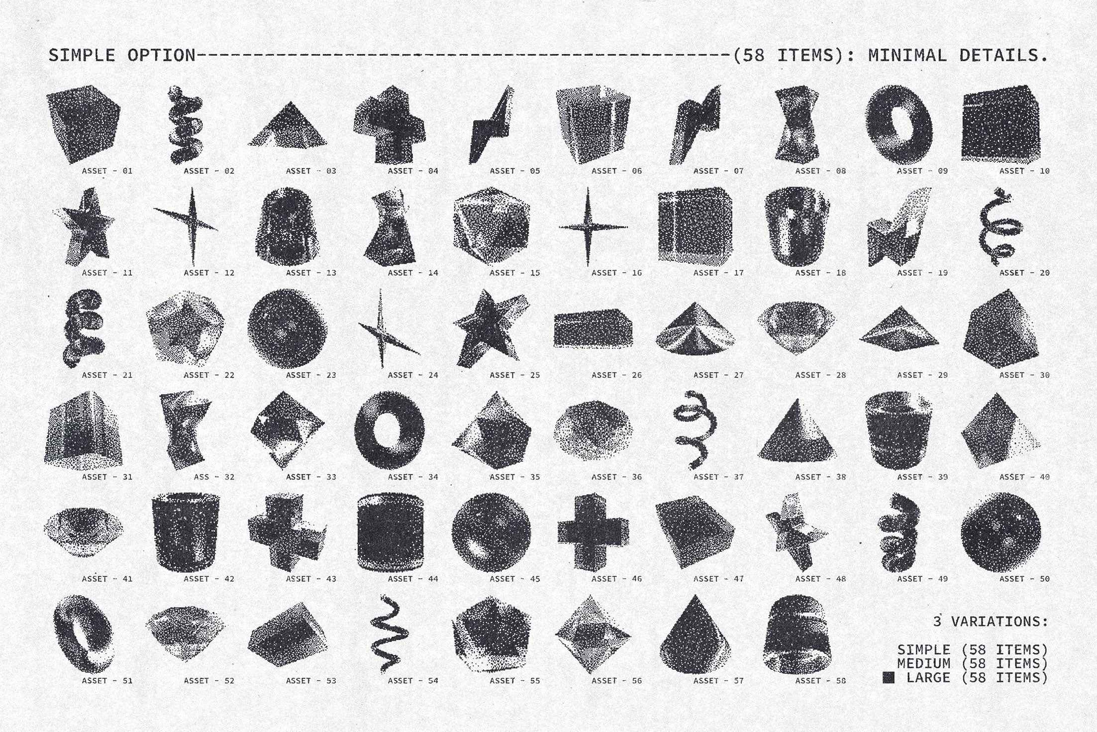 3D Pixelated Geometry Pack