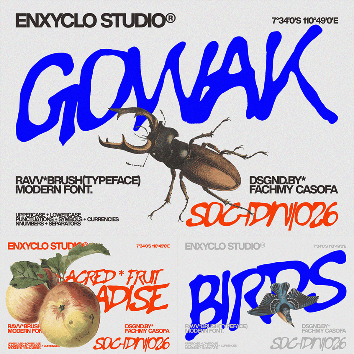 GOWAK - Raw Expressive Font