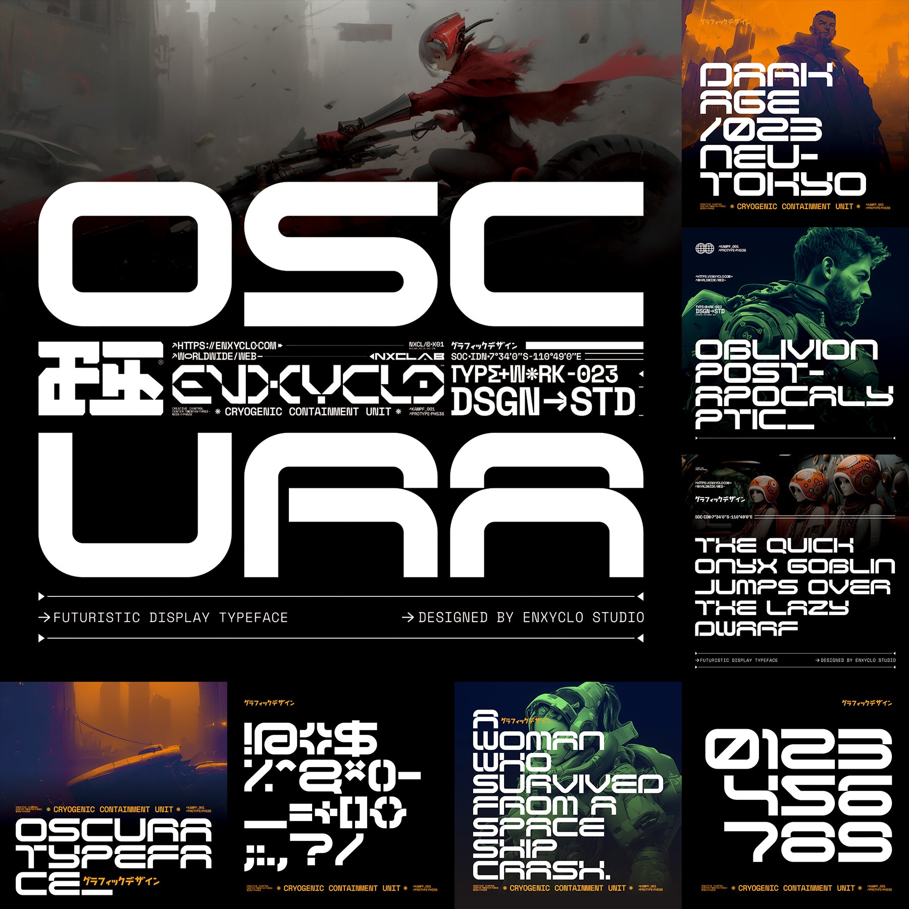 Cyberpunk Futuristic Font Bundle - secret-cache