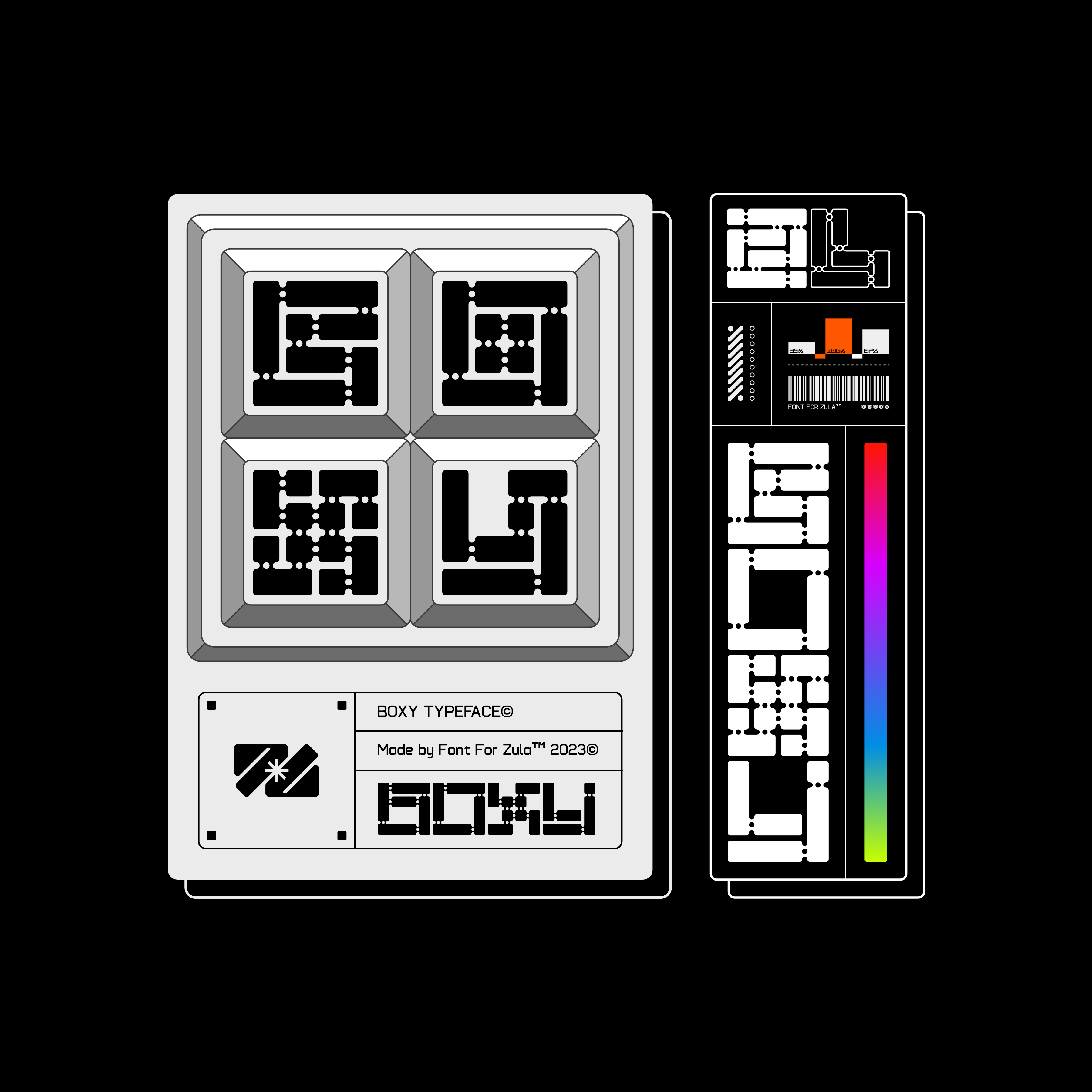 Boxy Typeface - secret-cache
