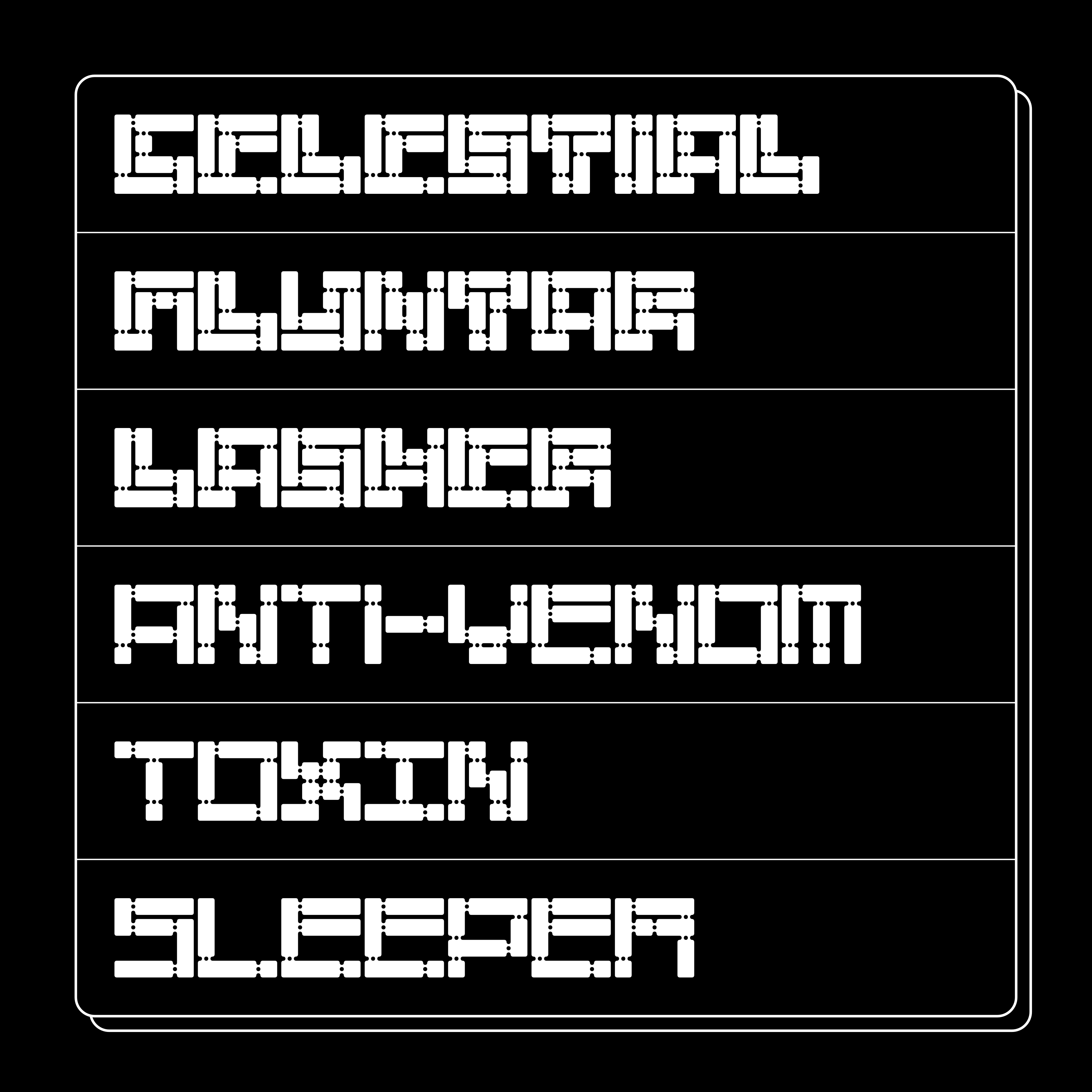 Boxy Typeface - secret-cache