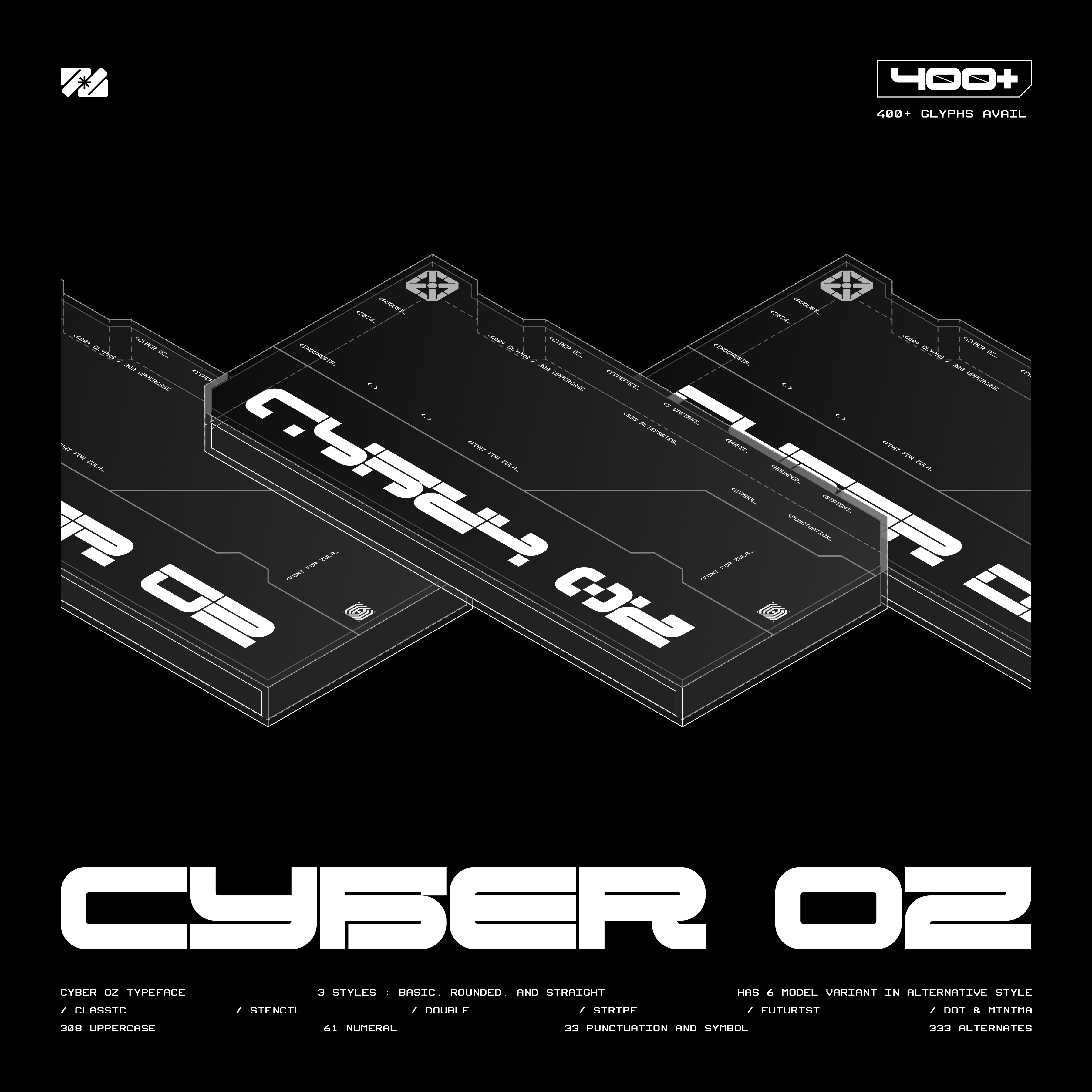 CYBER OZ ROUNDED Typeface - secret-cache