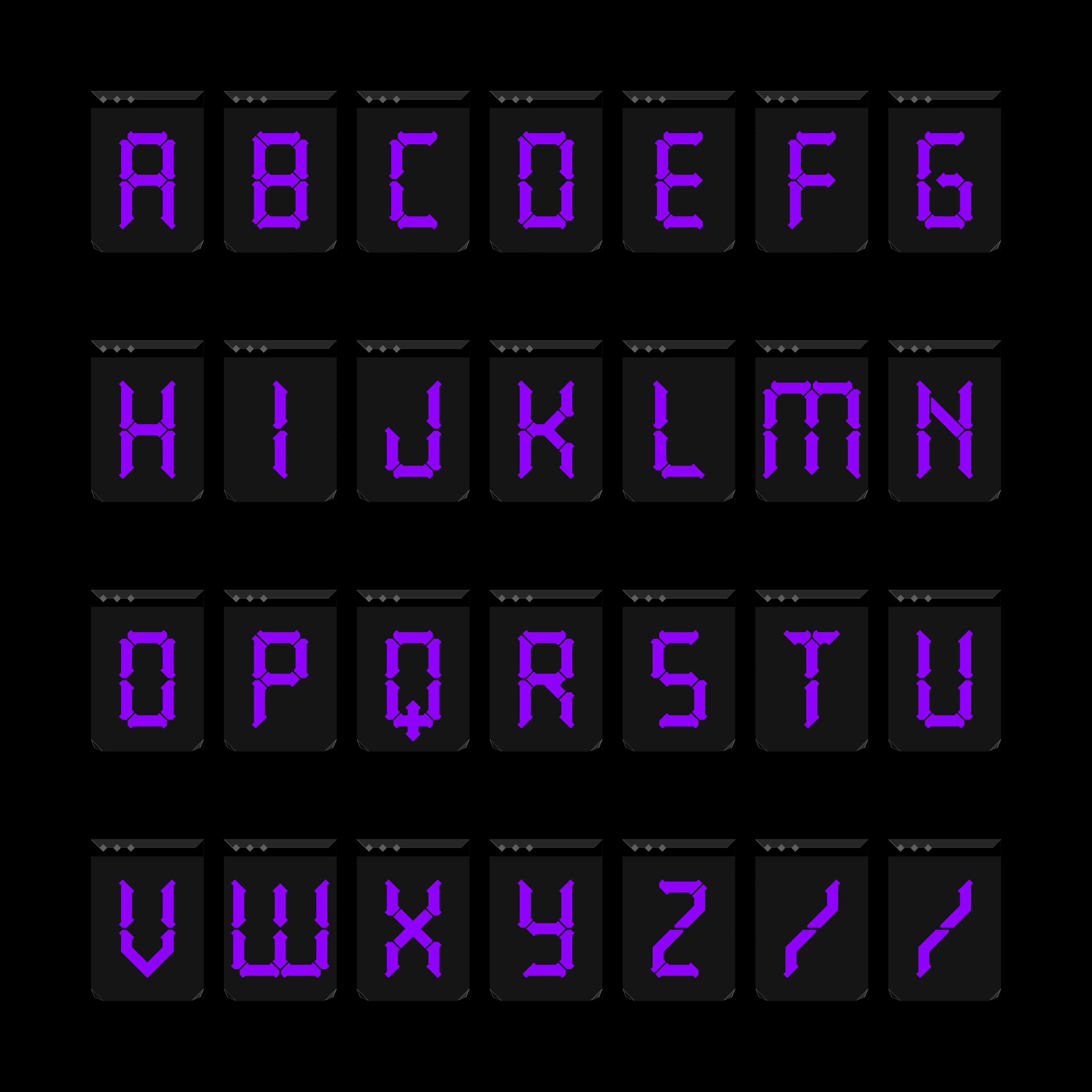 Gothic LCD Typeface - secret-cache