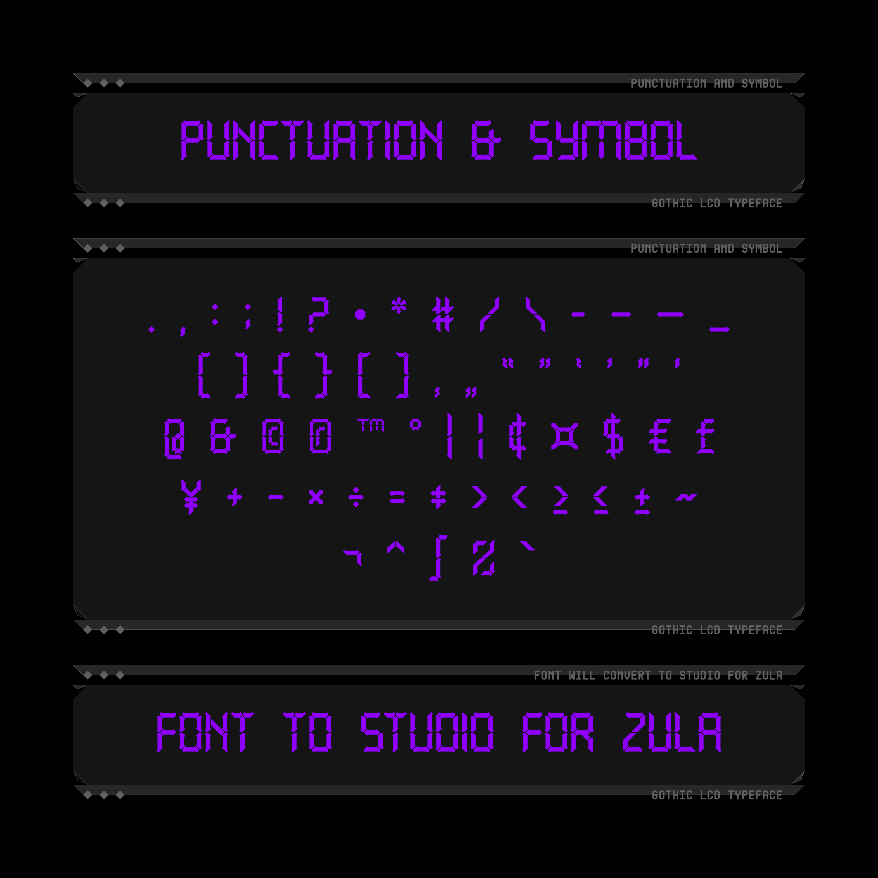 Gothic LCD Typeface - secret-cache