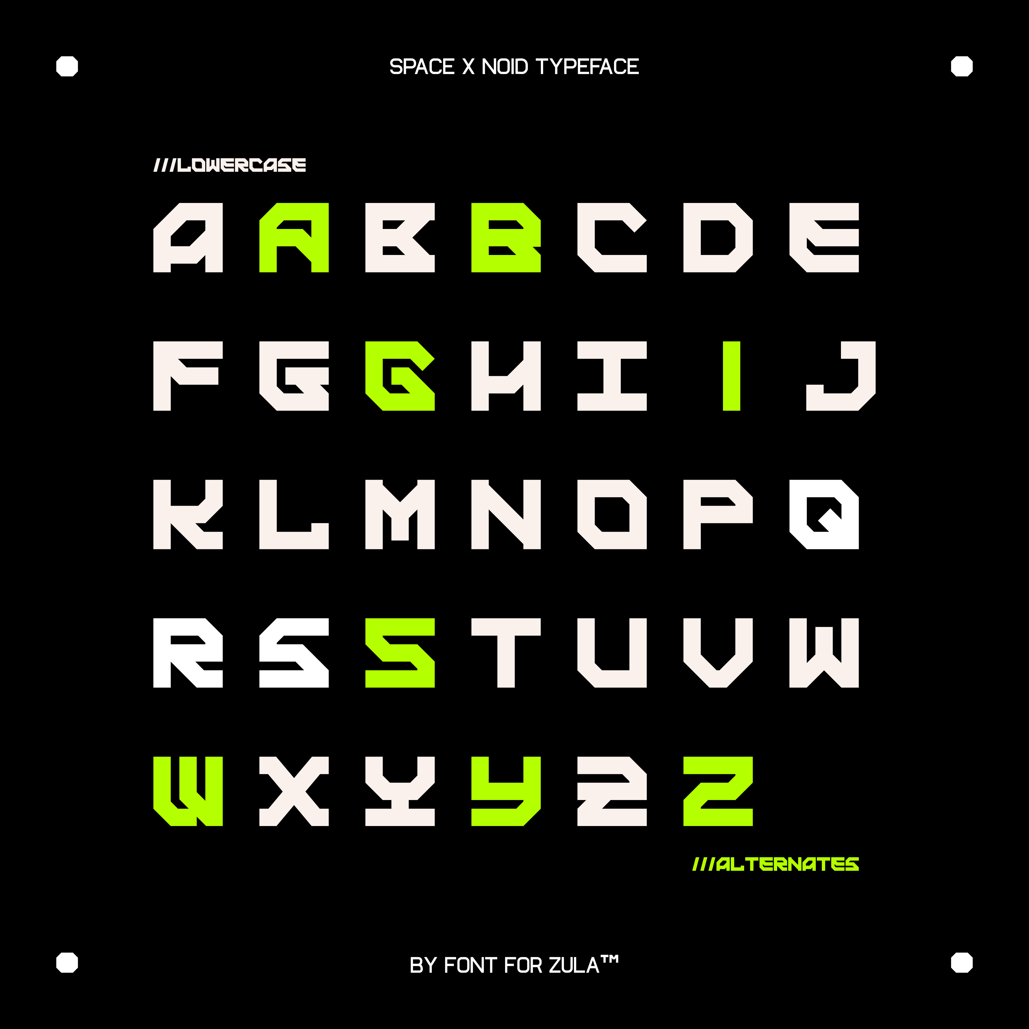 Space X Noid Typeface - secret-cache
