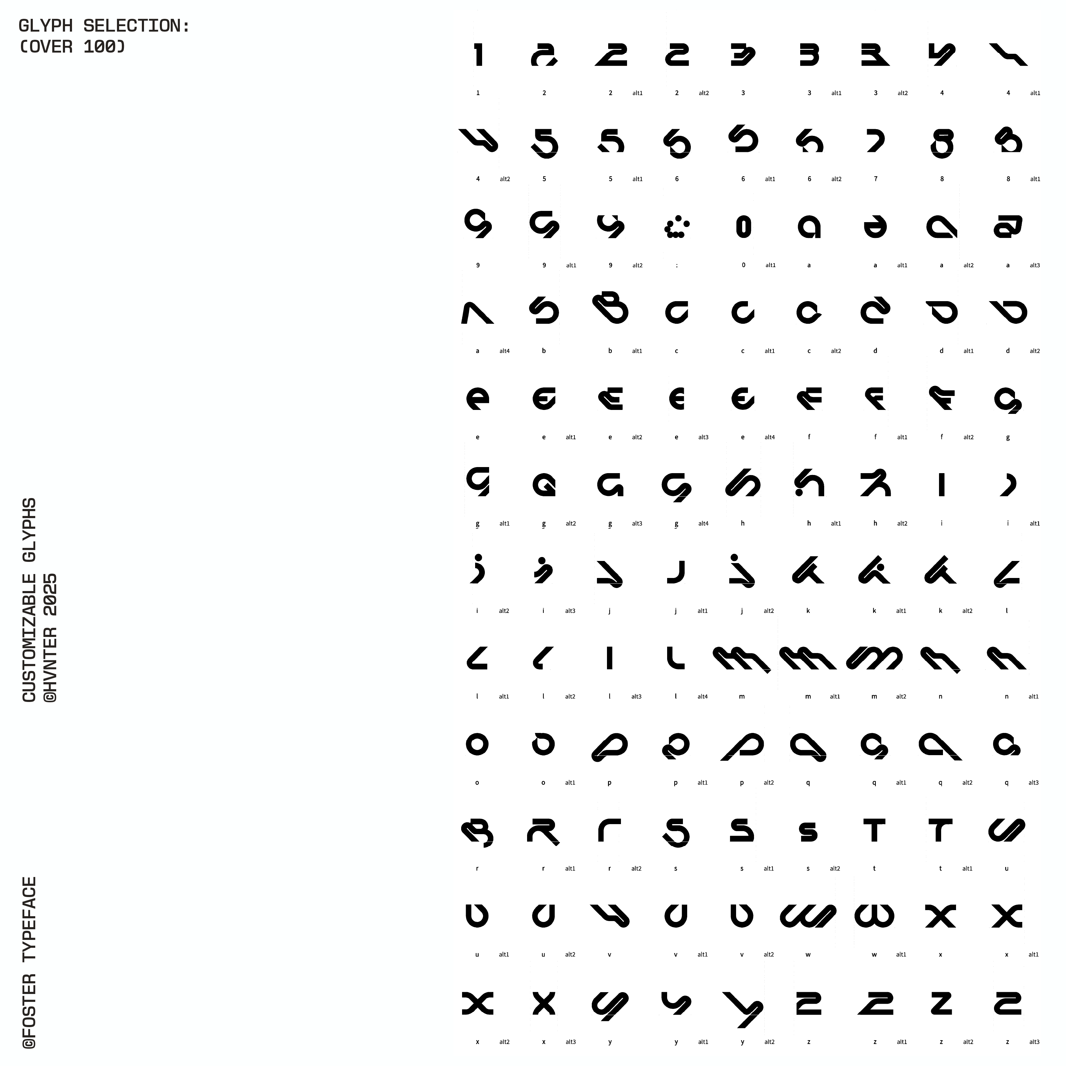 Foster Typeface