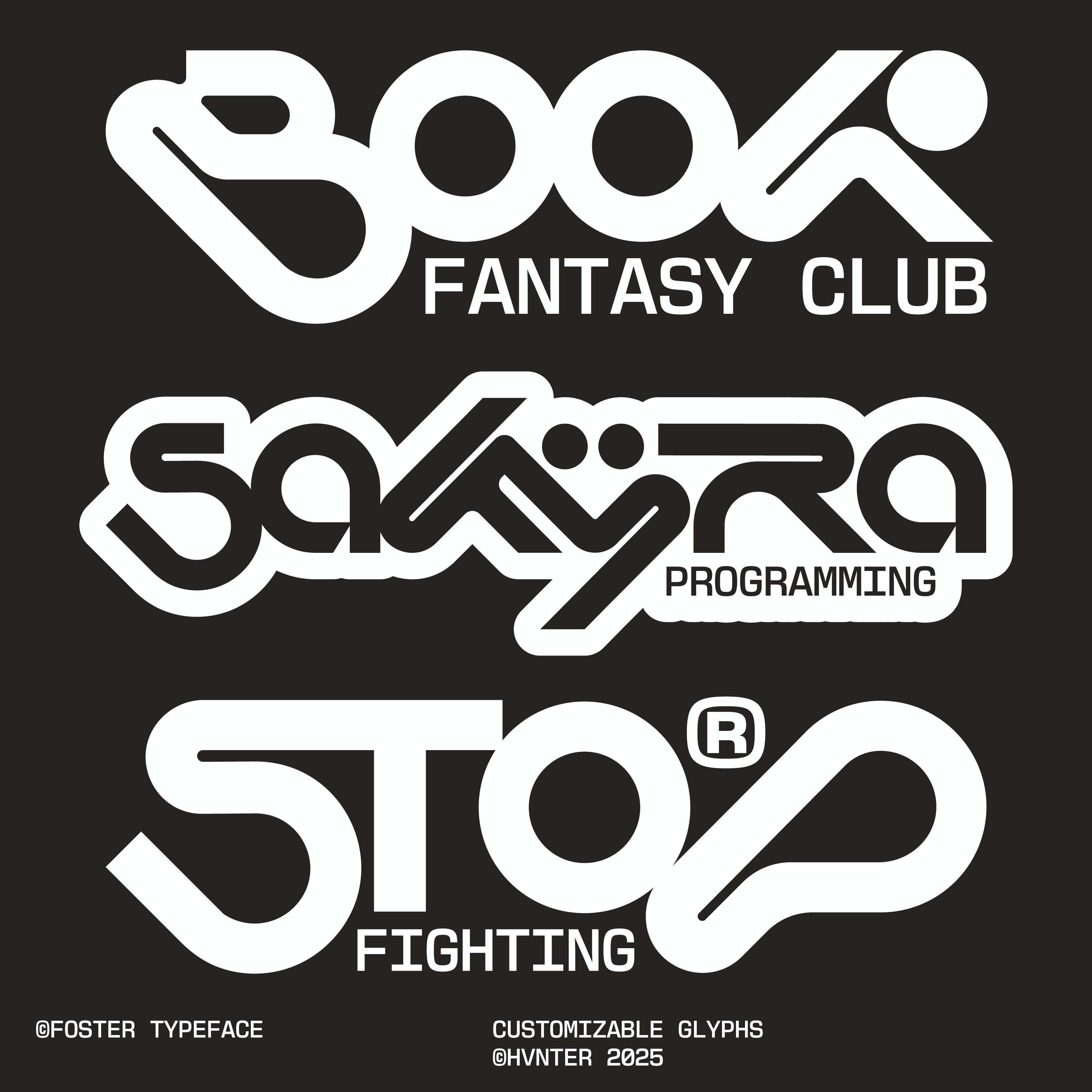 Foster Typeface