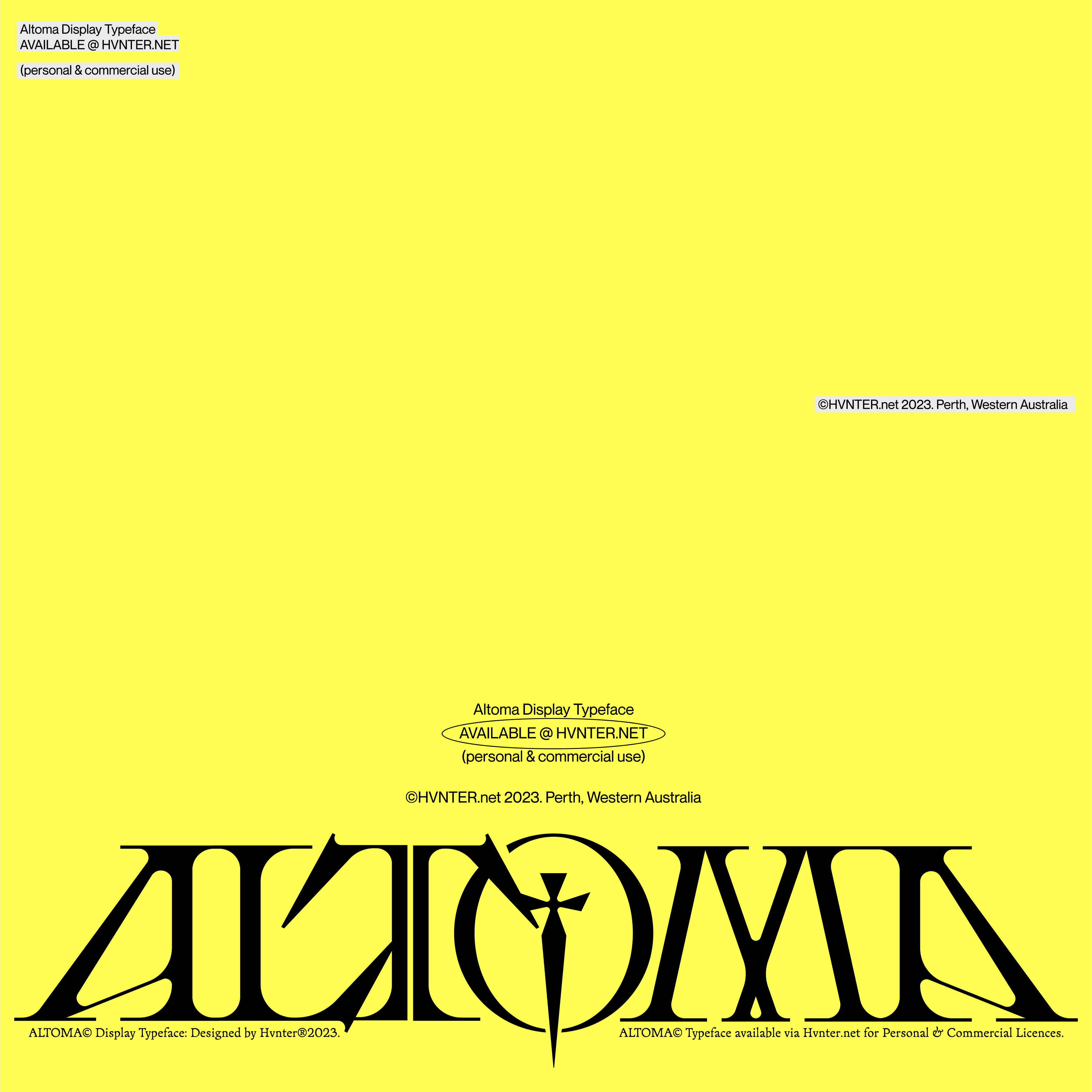Altoma Typeface - secret-cache