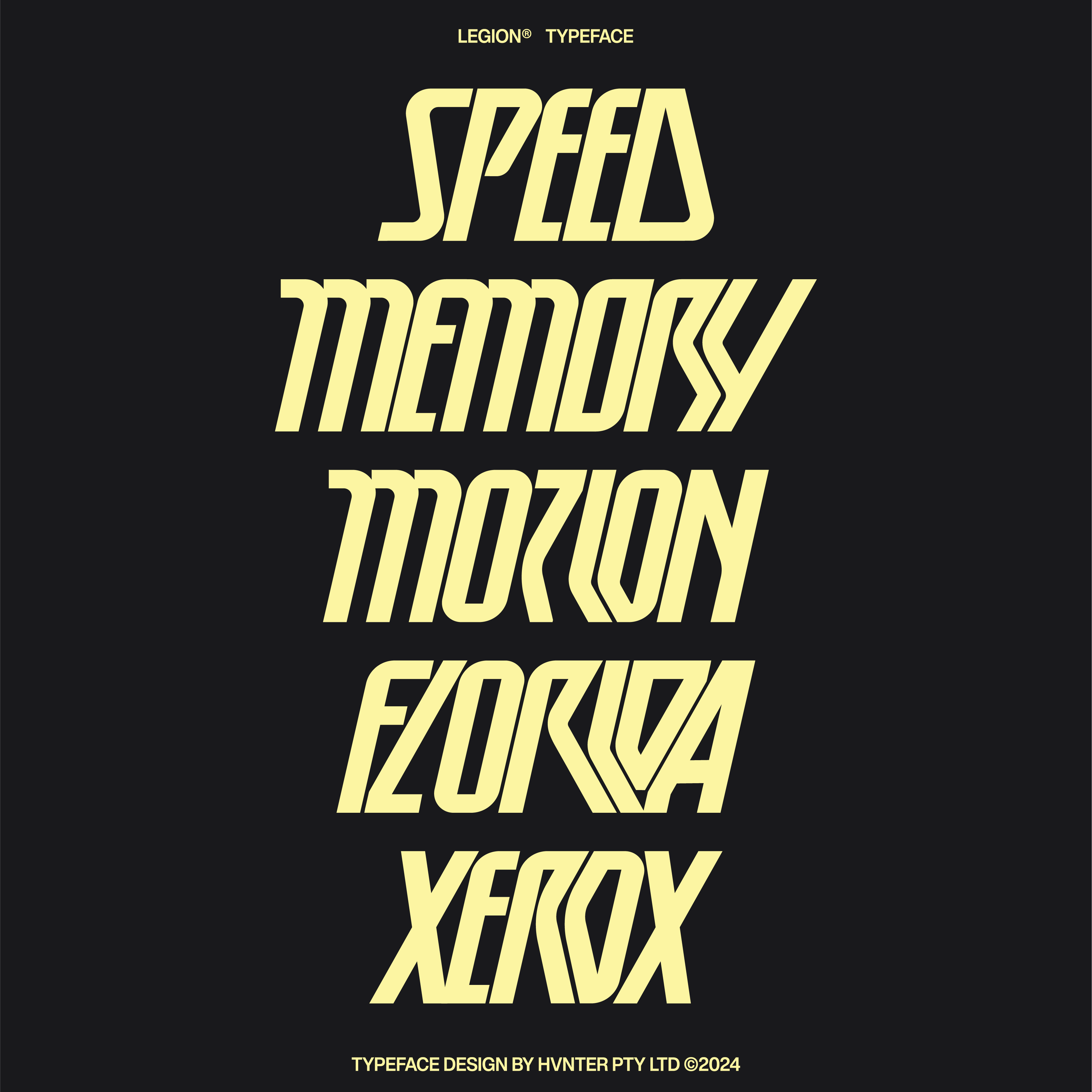 Legion Typeface - secret-cache