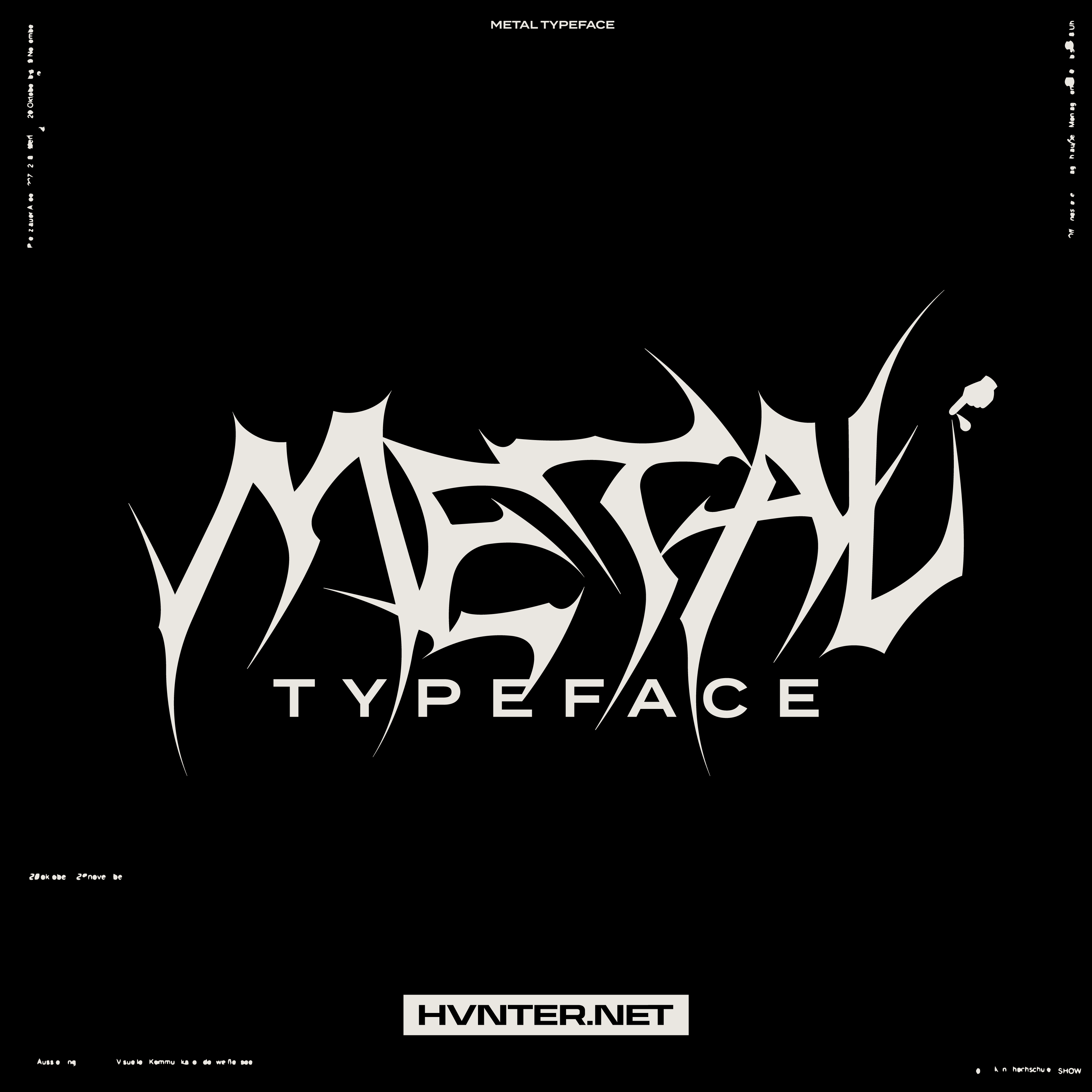 Metal Typeface - secret-cache