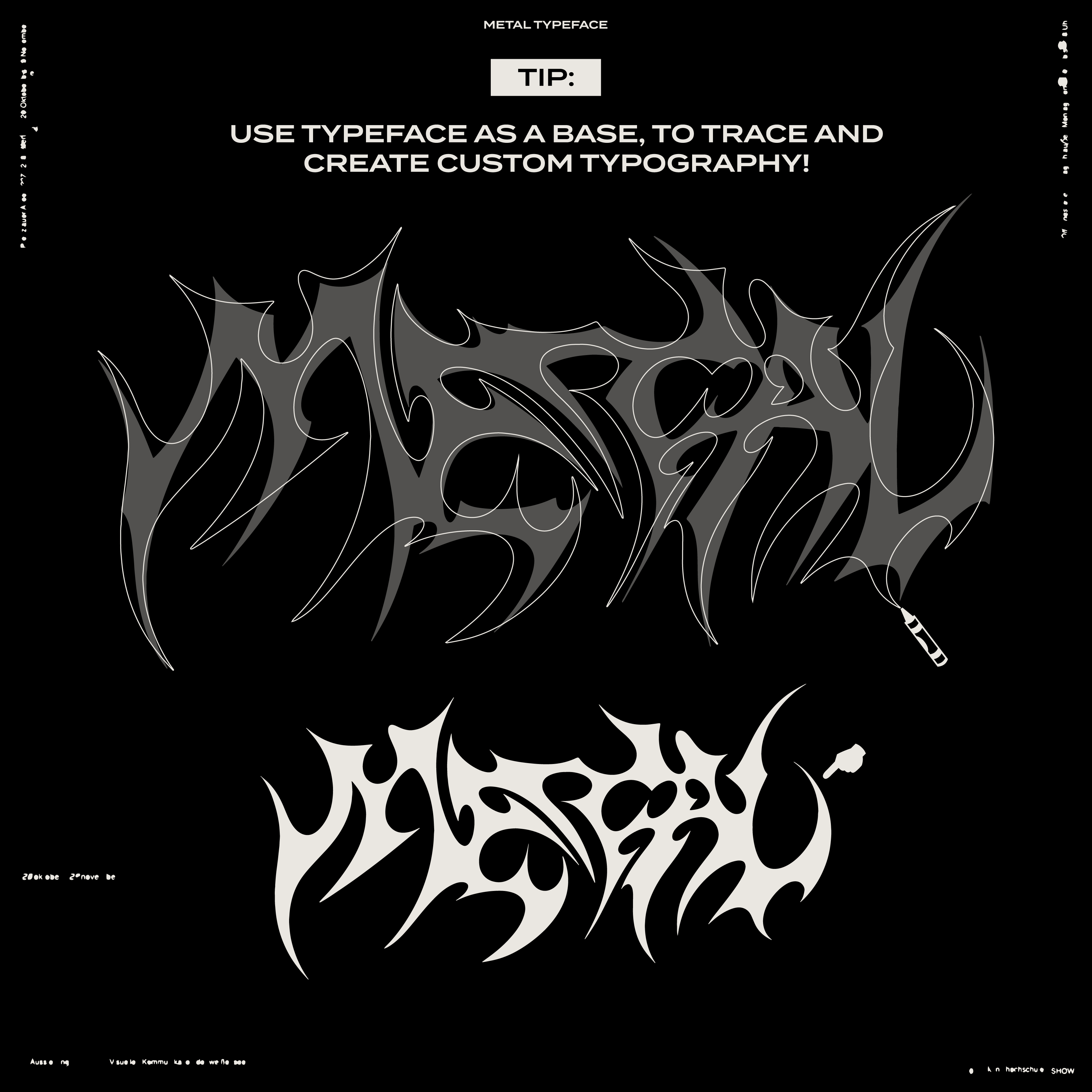 Metal Typeface - secret-cache