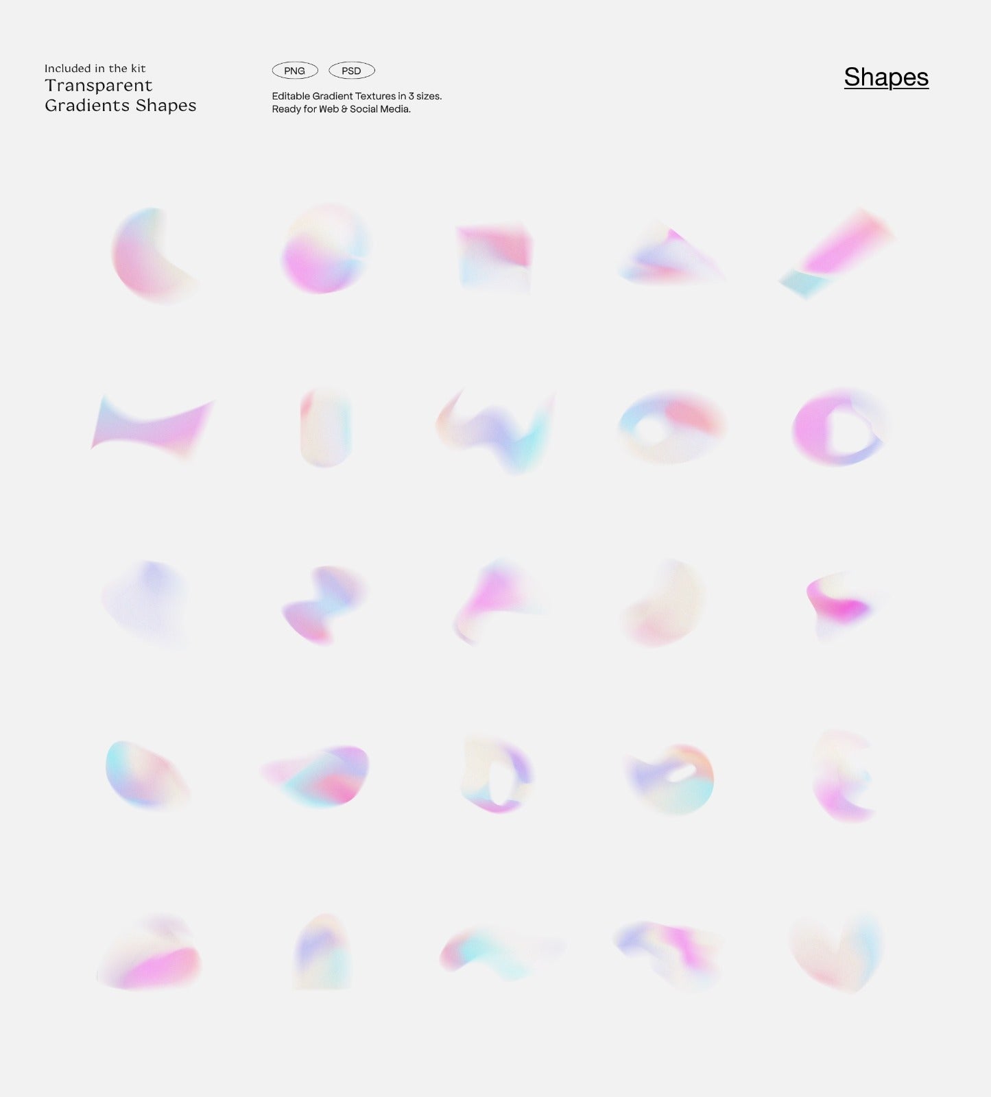LA Candy Gradients & Shapes Bundle - secret-cache