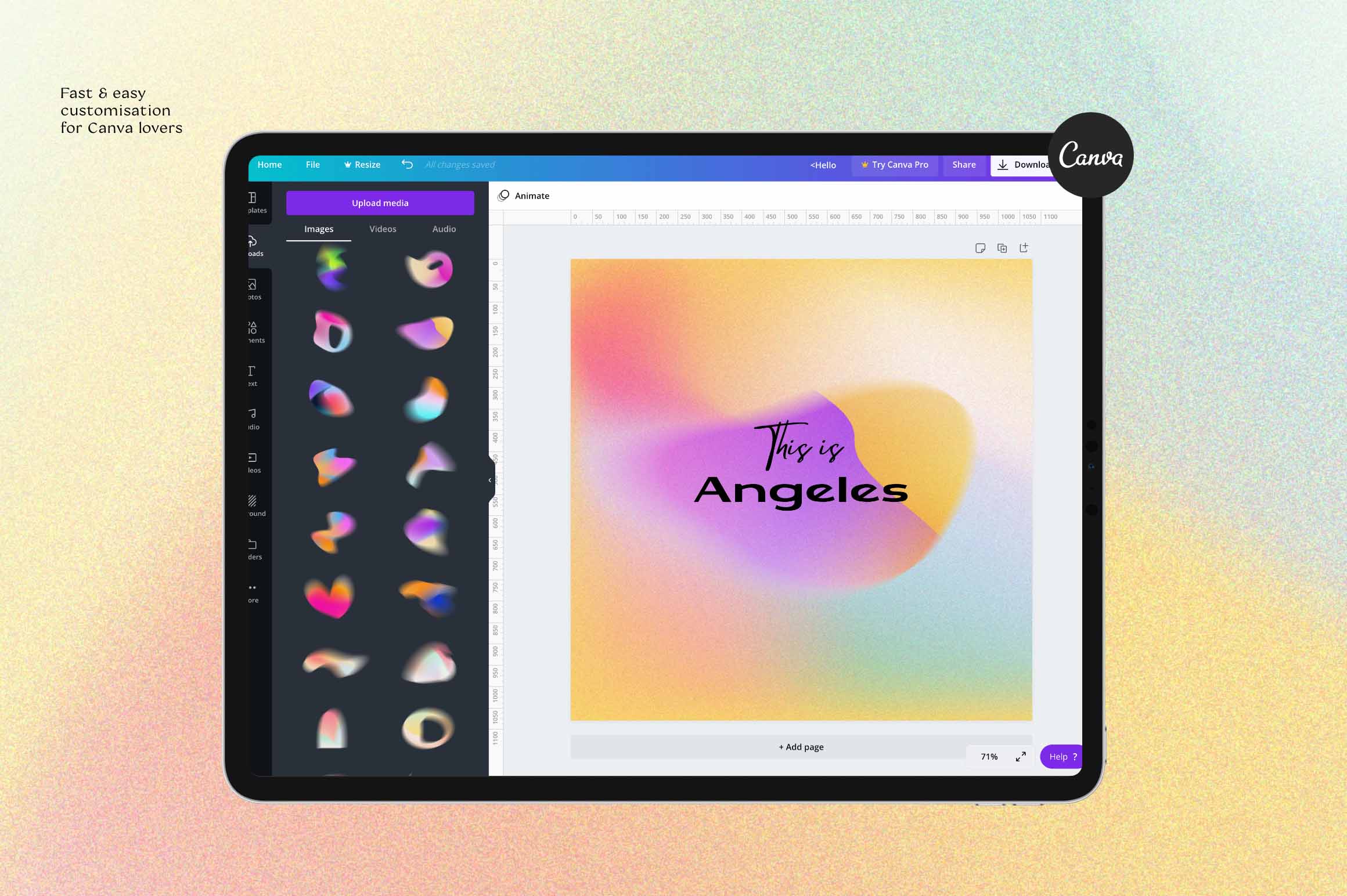 Retro Gradients & Shapes - secret-cache