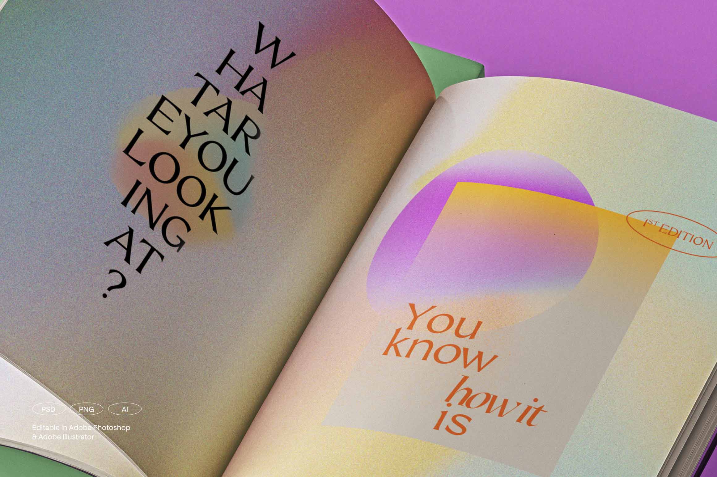 Retro Gradients & Shapes - secret-cache
