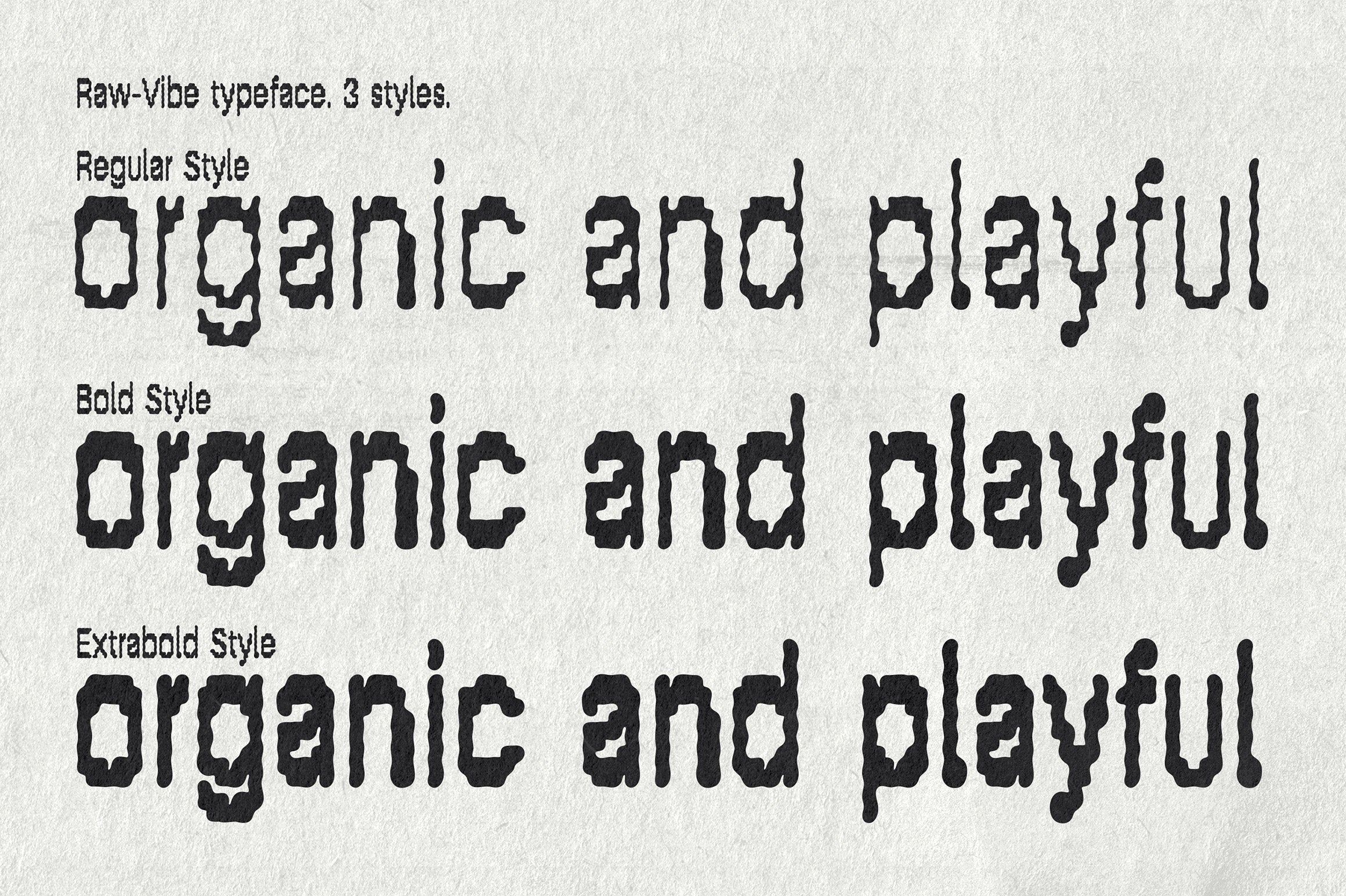 Raw-Vibe – A Bold, Playful Display Typeface - secret-cache
