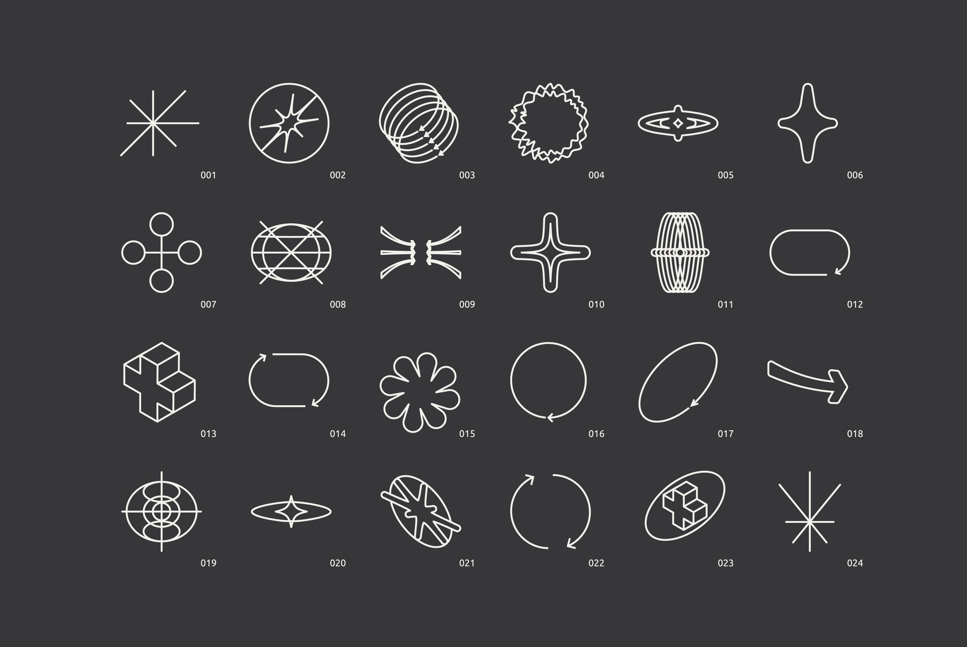 96 Linear Vector Shapes. Part 1 - secret-cache