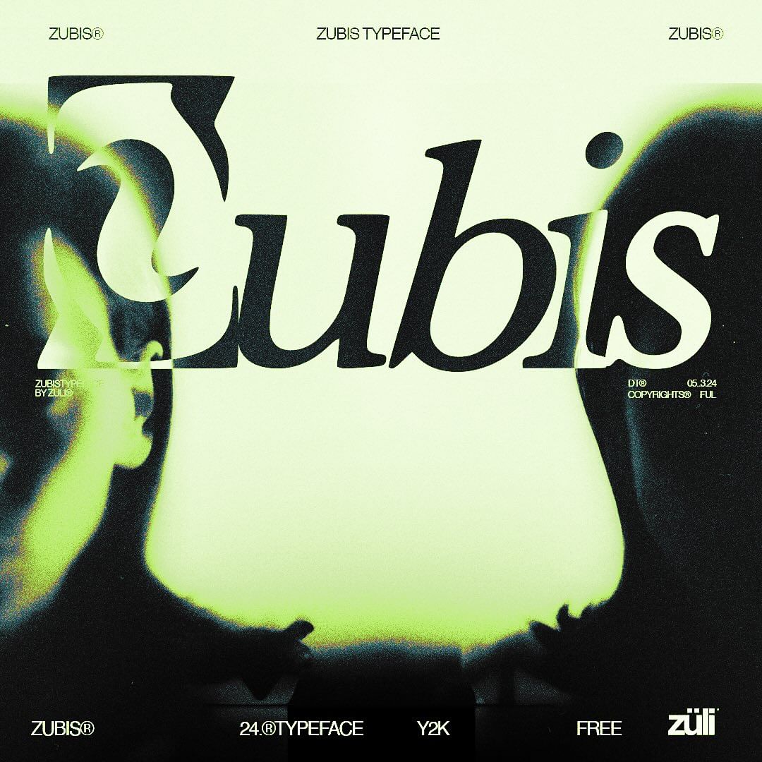 Zübis Typeface - secret-cache