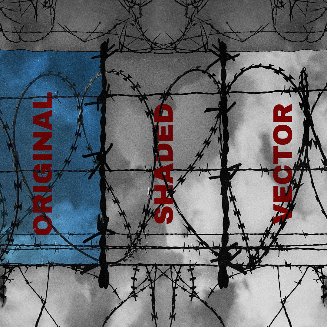Barbed Wire Pack (50 Vectors + PNGs)