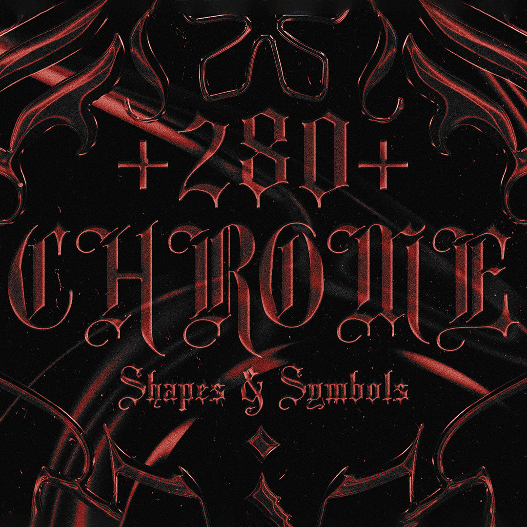 +280+ Chrome Shapes & Symbols