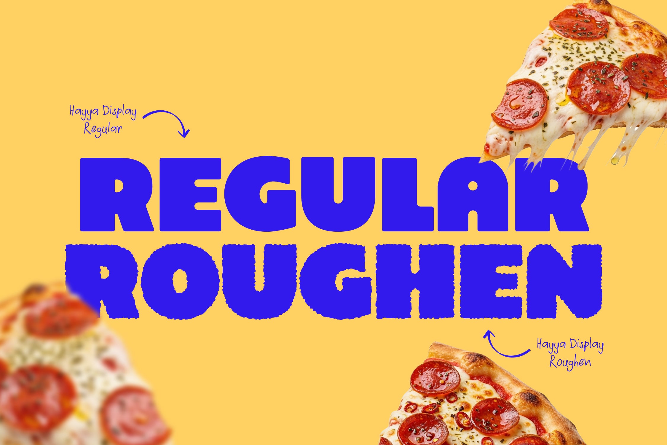 Hayya Display Font - Regular & Roughen