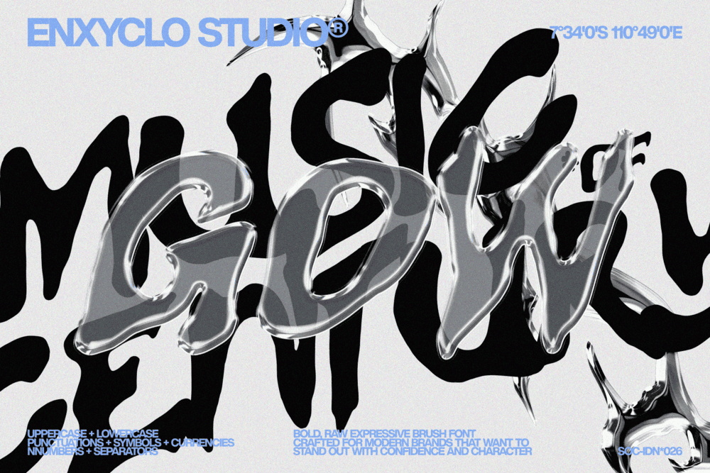 Gowny - Raw Gritty Font
