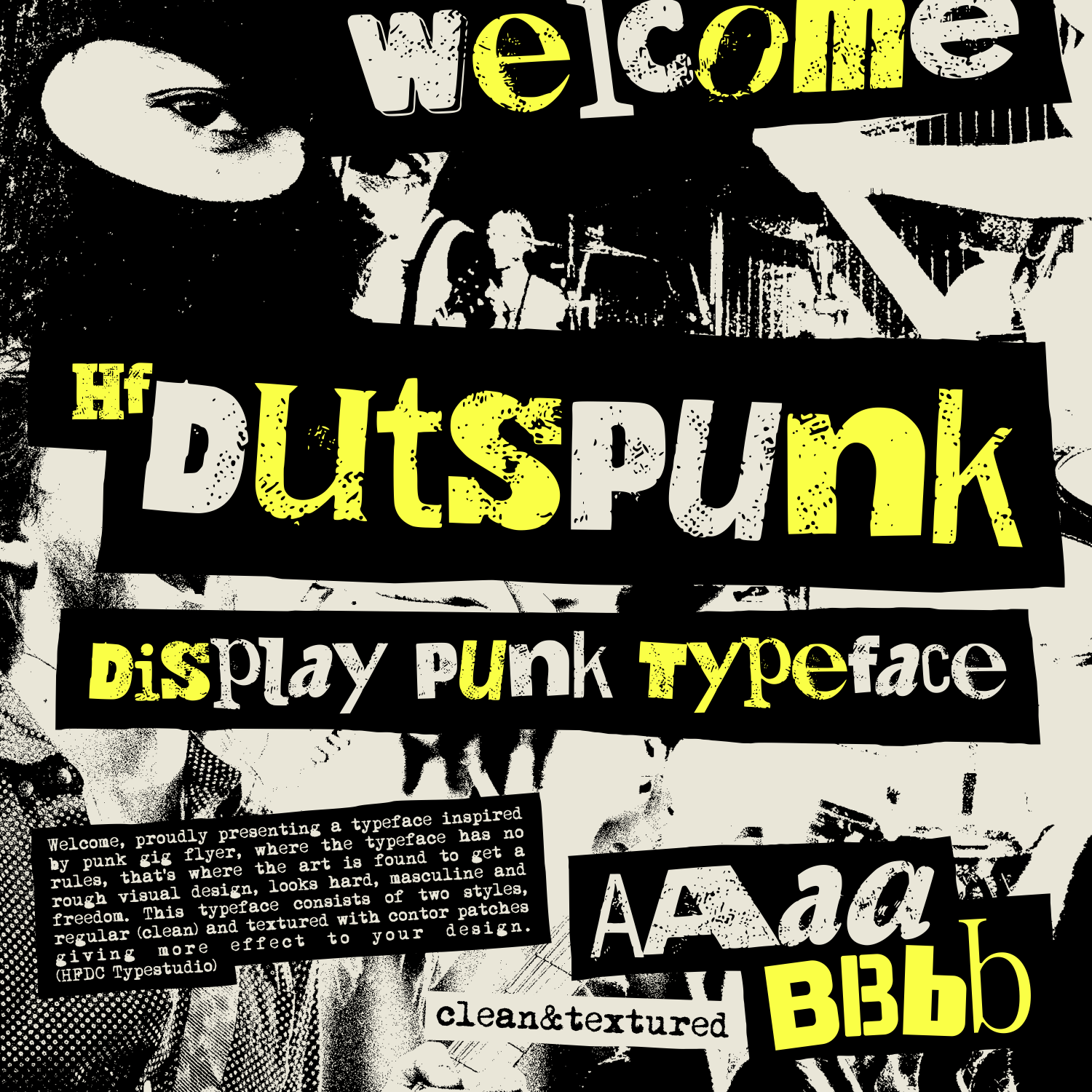 HF Dutspunk Typeface