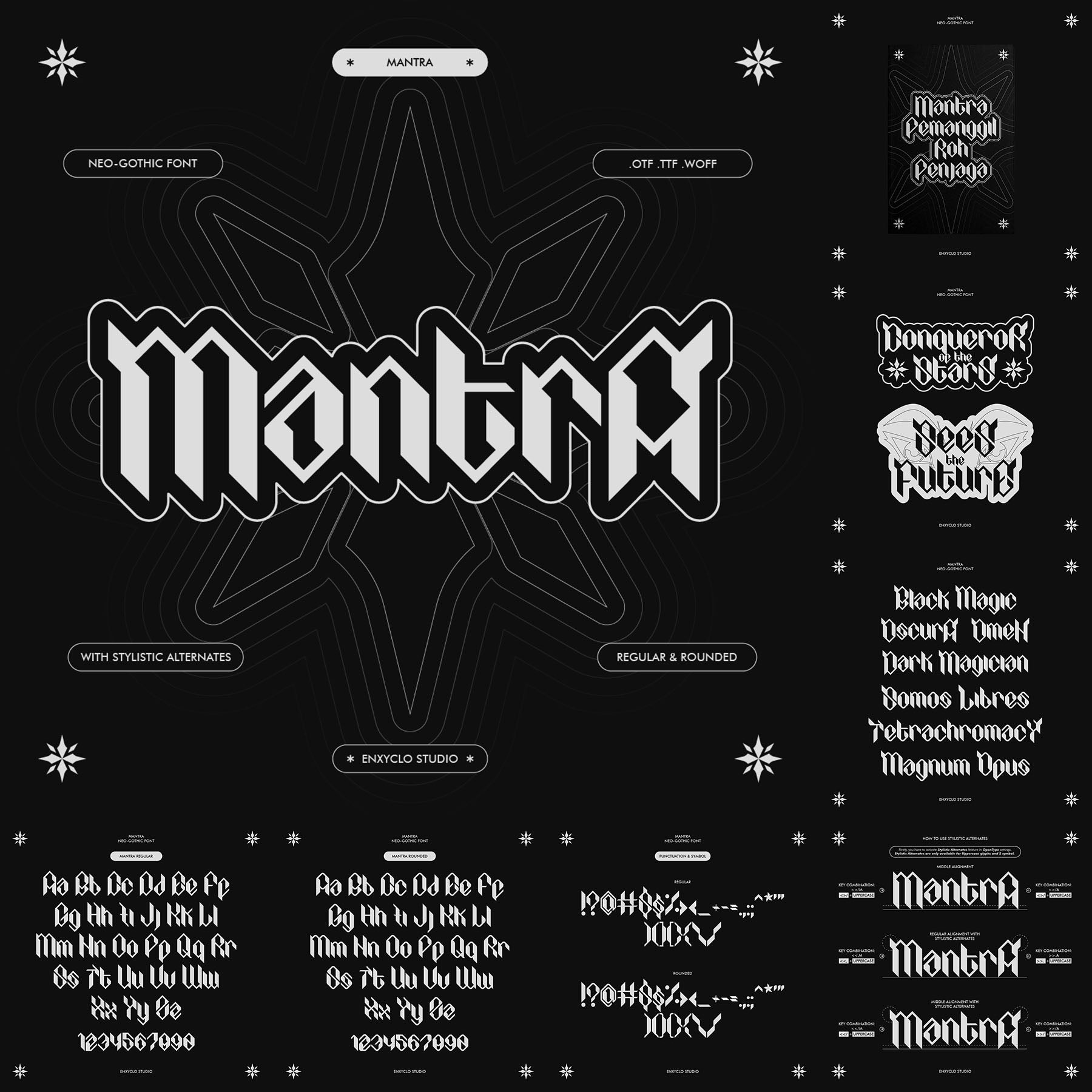 Cyberpunk Futuristic Font Bundle - secret-cache