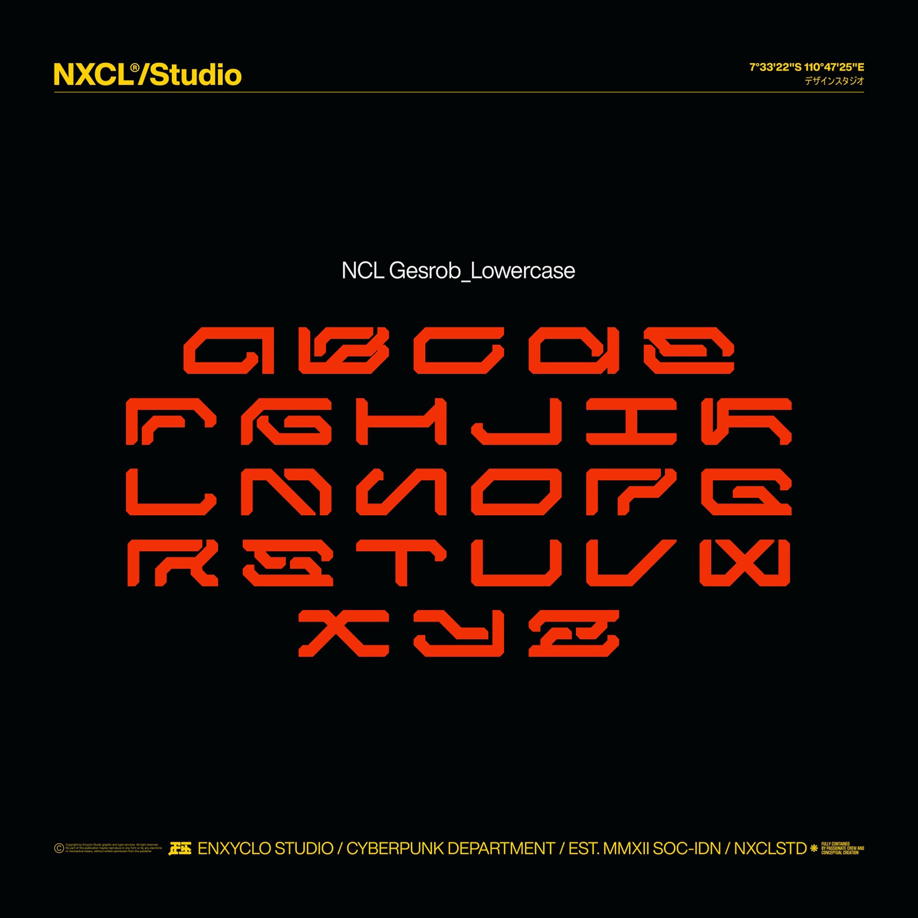 NCL GESROB Typeface - secret-cache