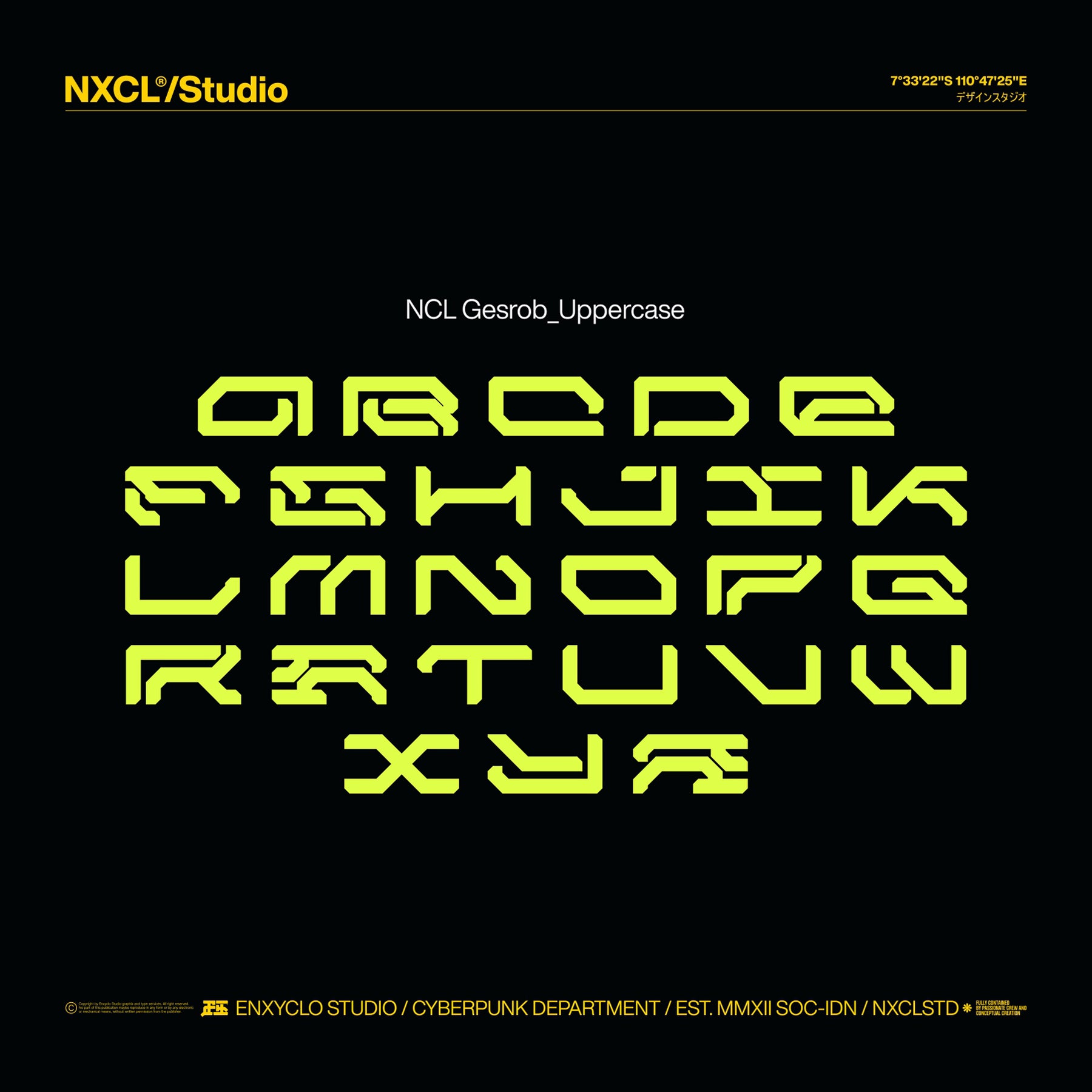 NCL GESROB Typeface - secret-cache