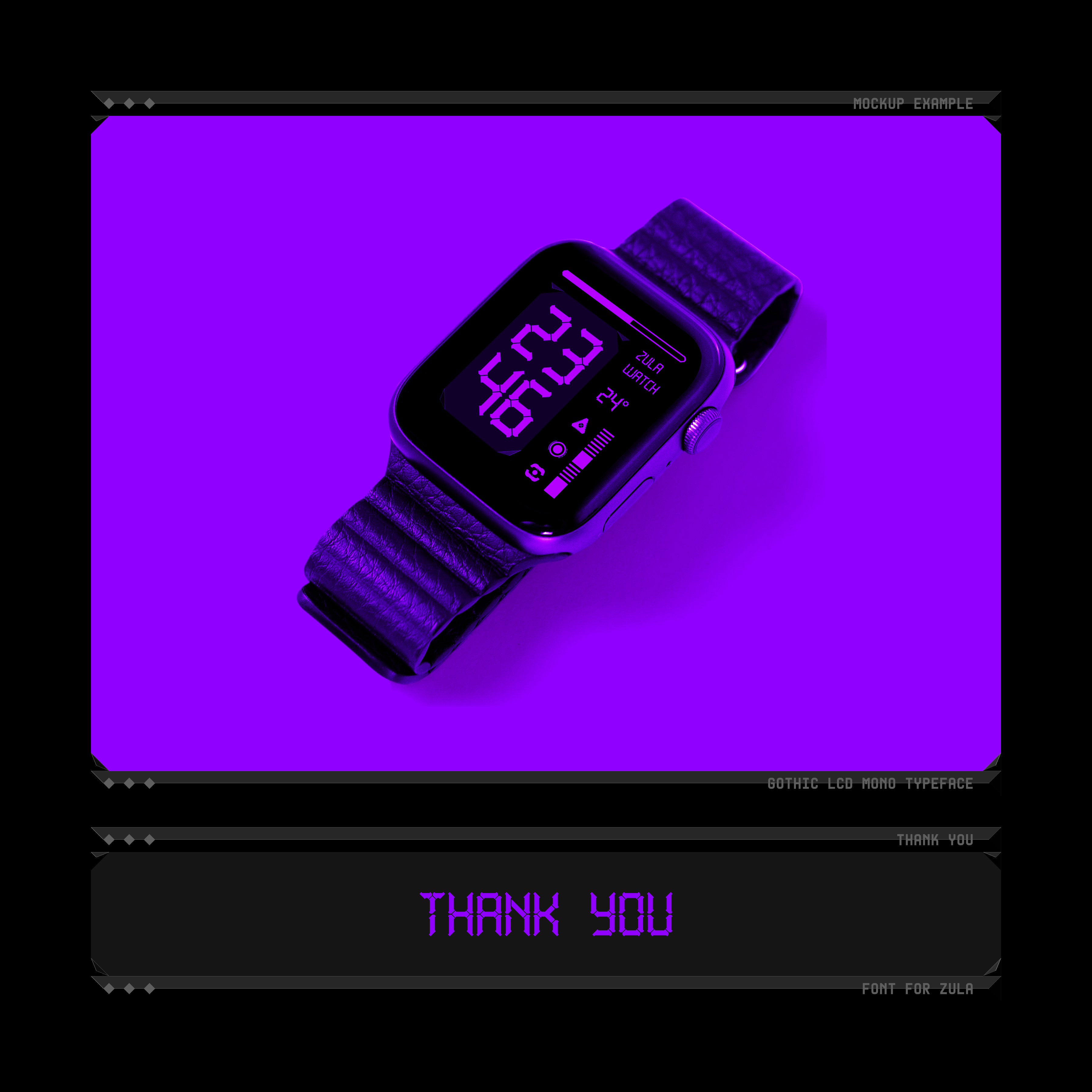 Gothic LCD Typeface - secret-cache