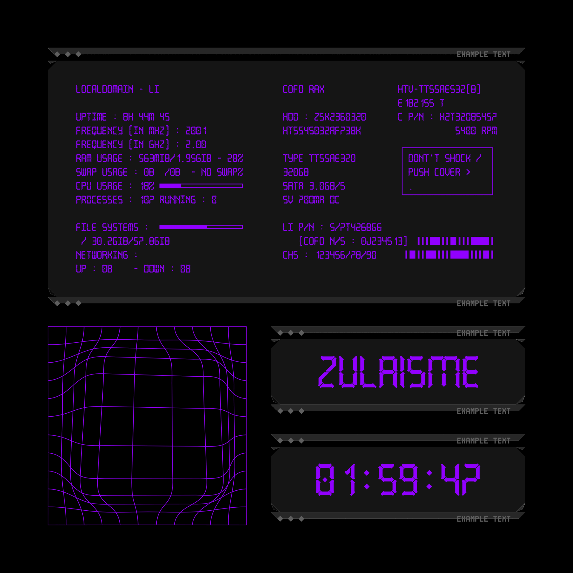 Gothic LCD Typeface - secret-cache