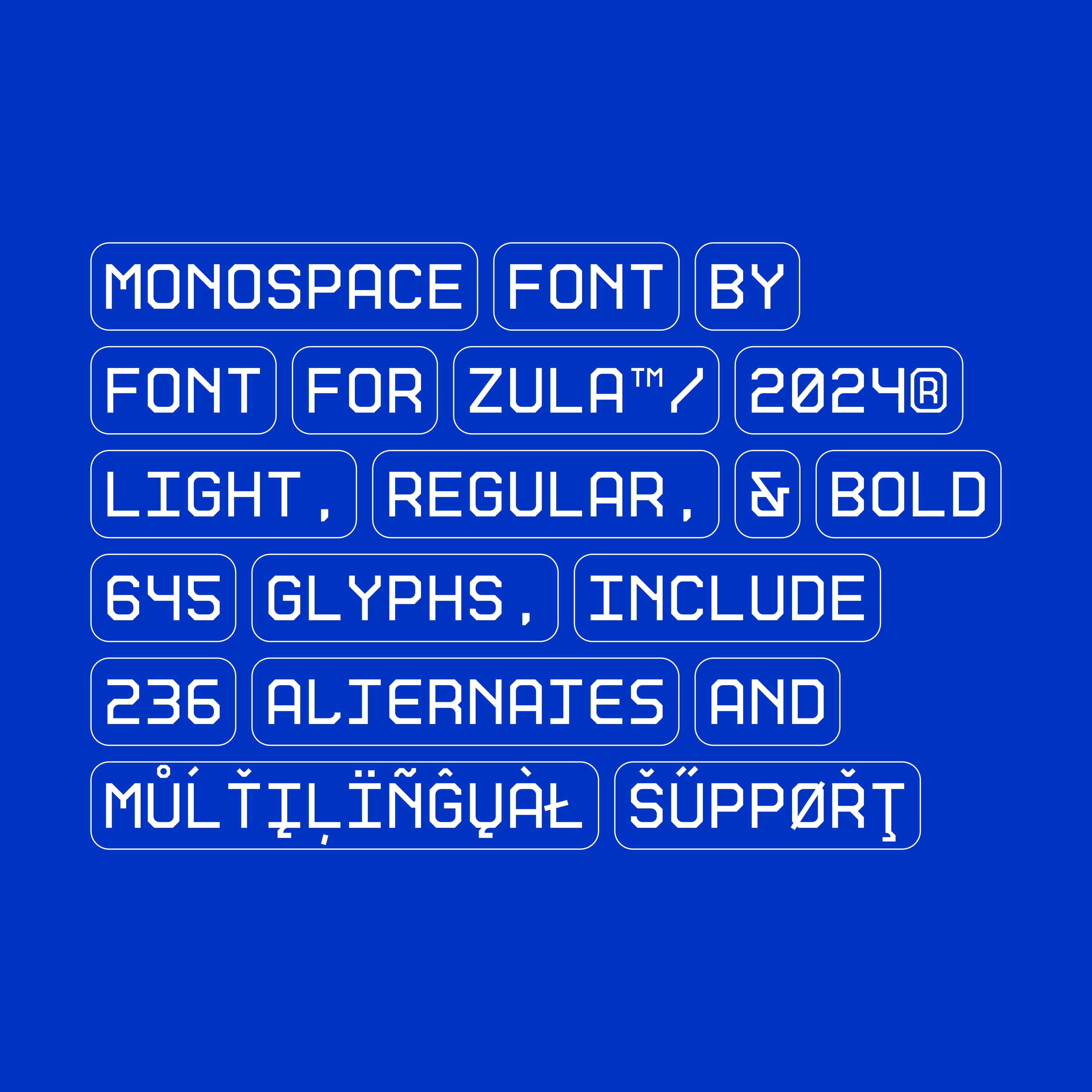 Osamu Monospaced Typeface - secret-cache