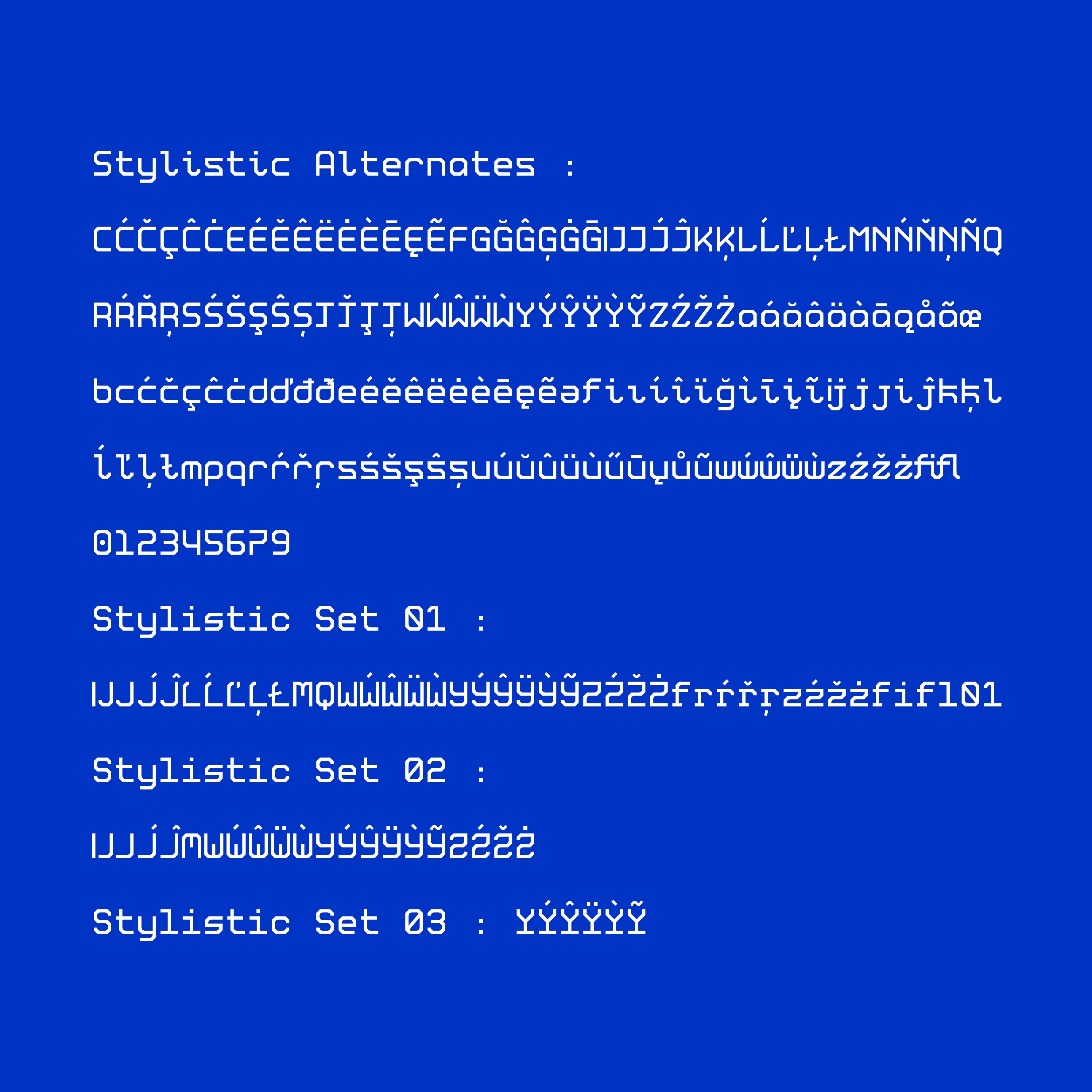 Osamu Monospaced Typeface - secret-cache
