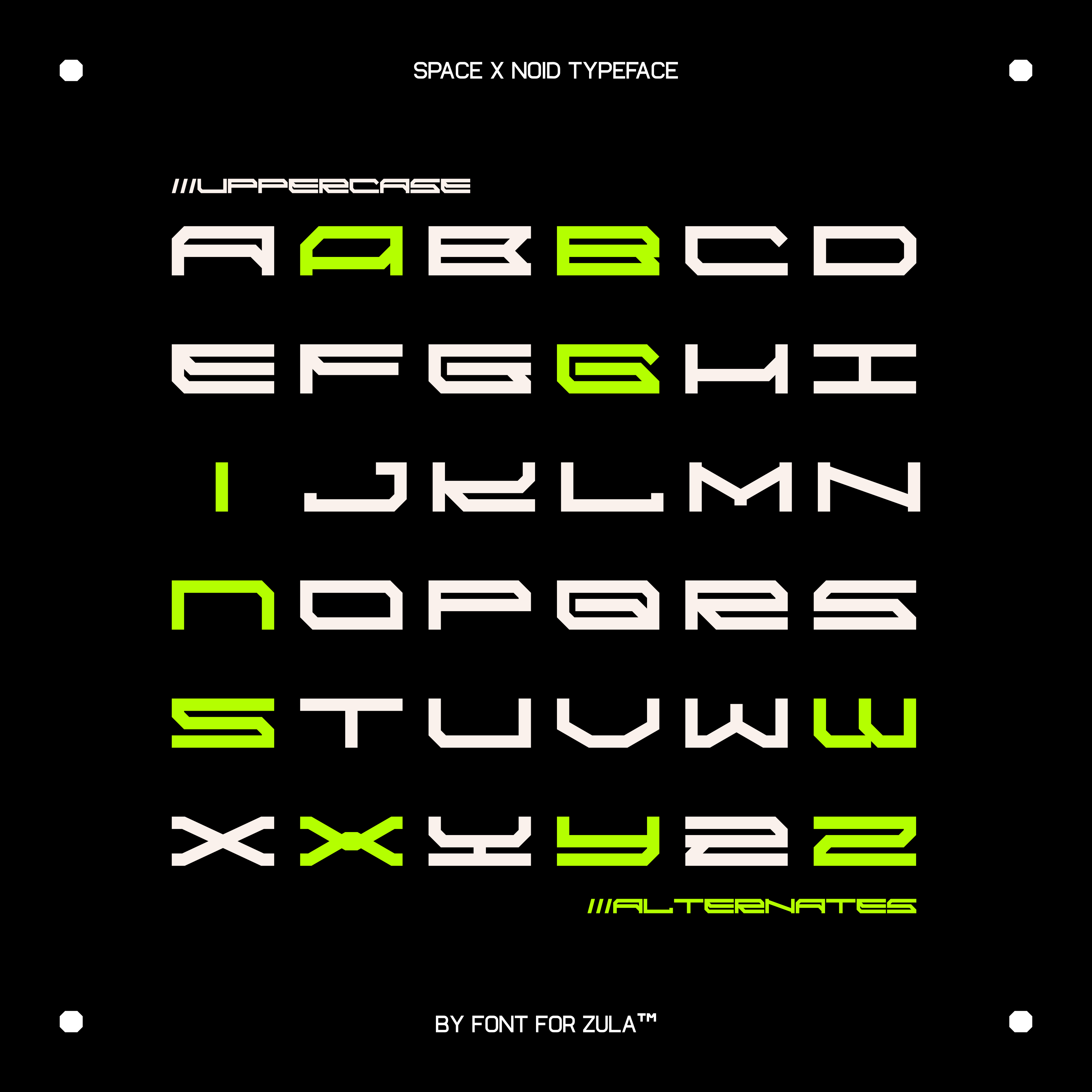Space X Noid Typeface - secret-cache