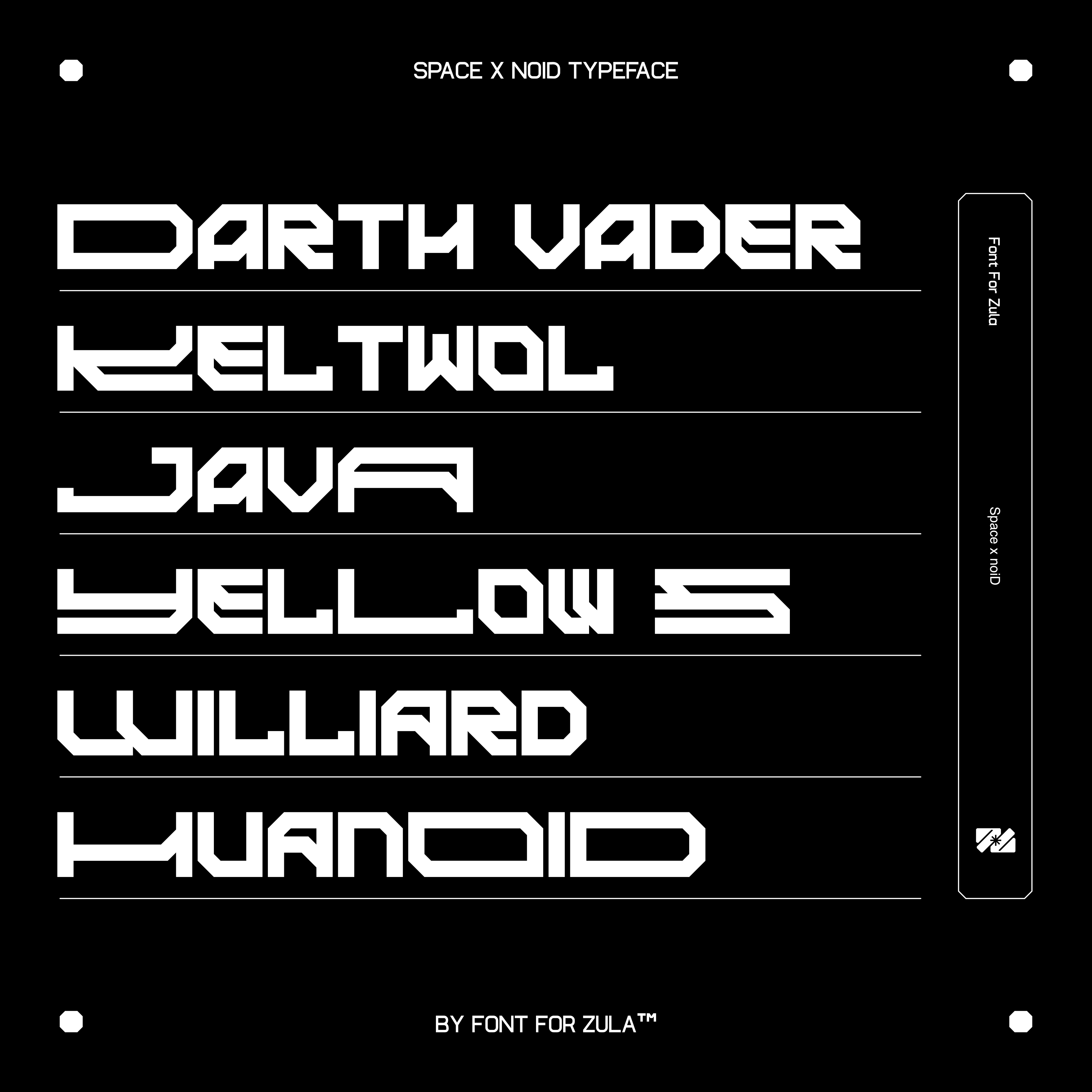 Space X Noid Typeface - secret-cache