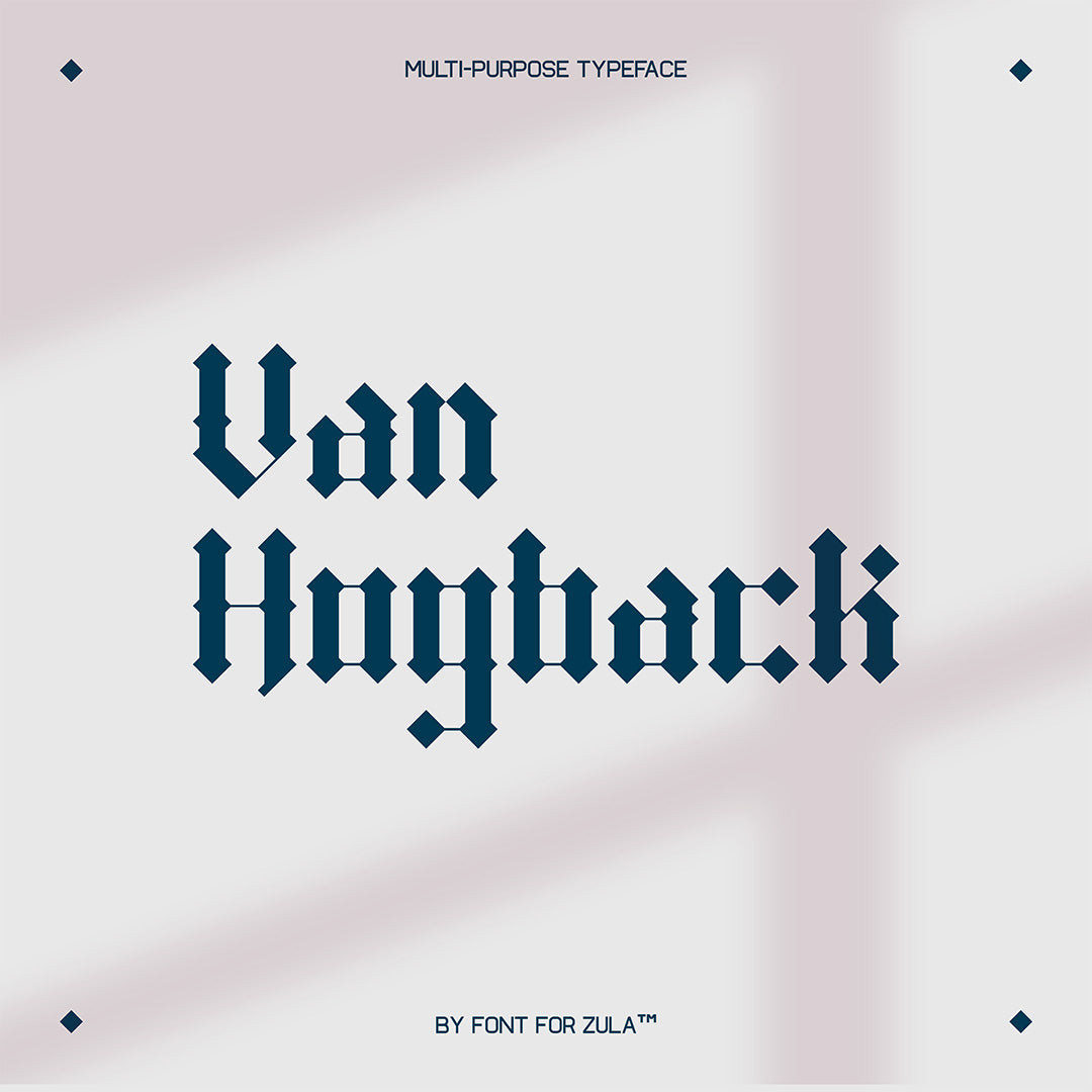Van Hogback Typeface - secret-cache