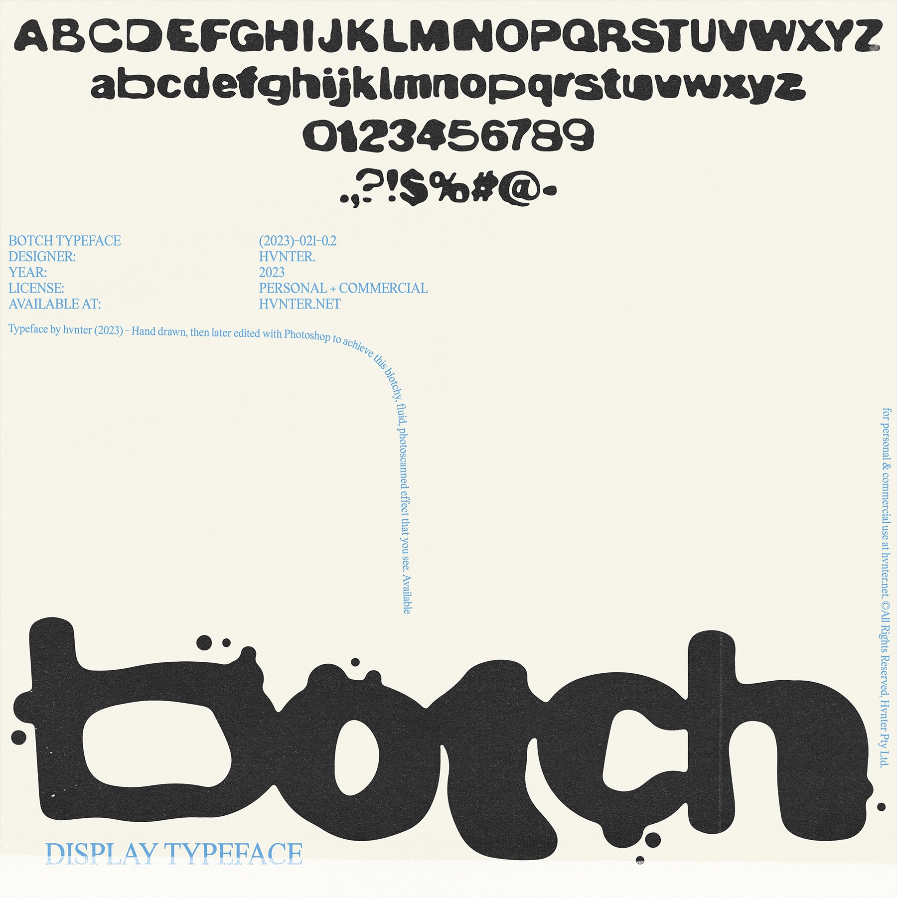 Botch Typeface - secret-cache