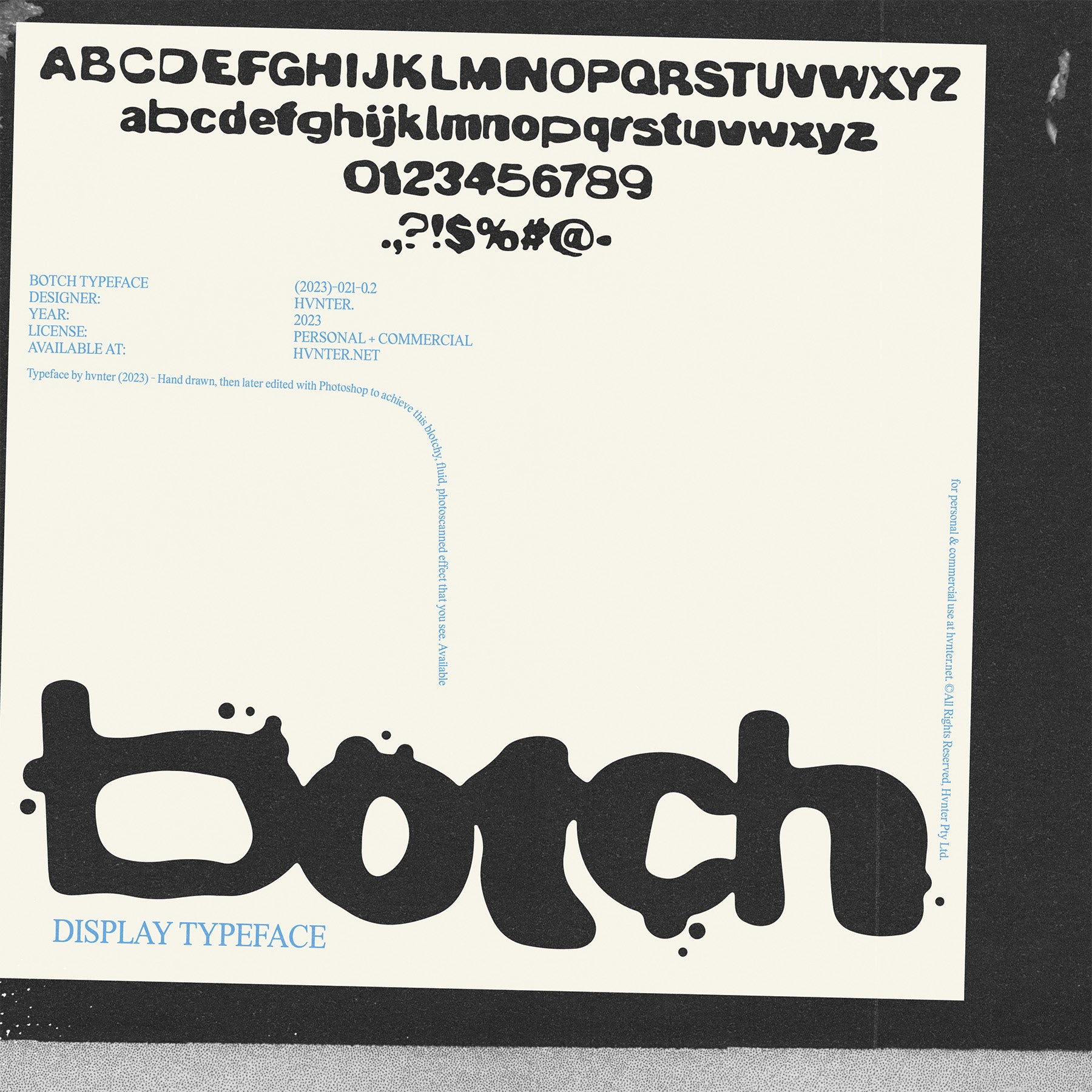 Botch Typeface - secret-cache