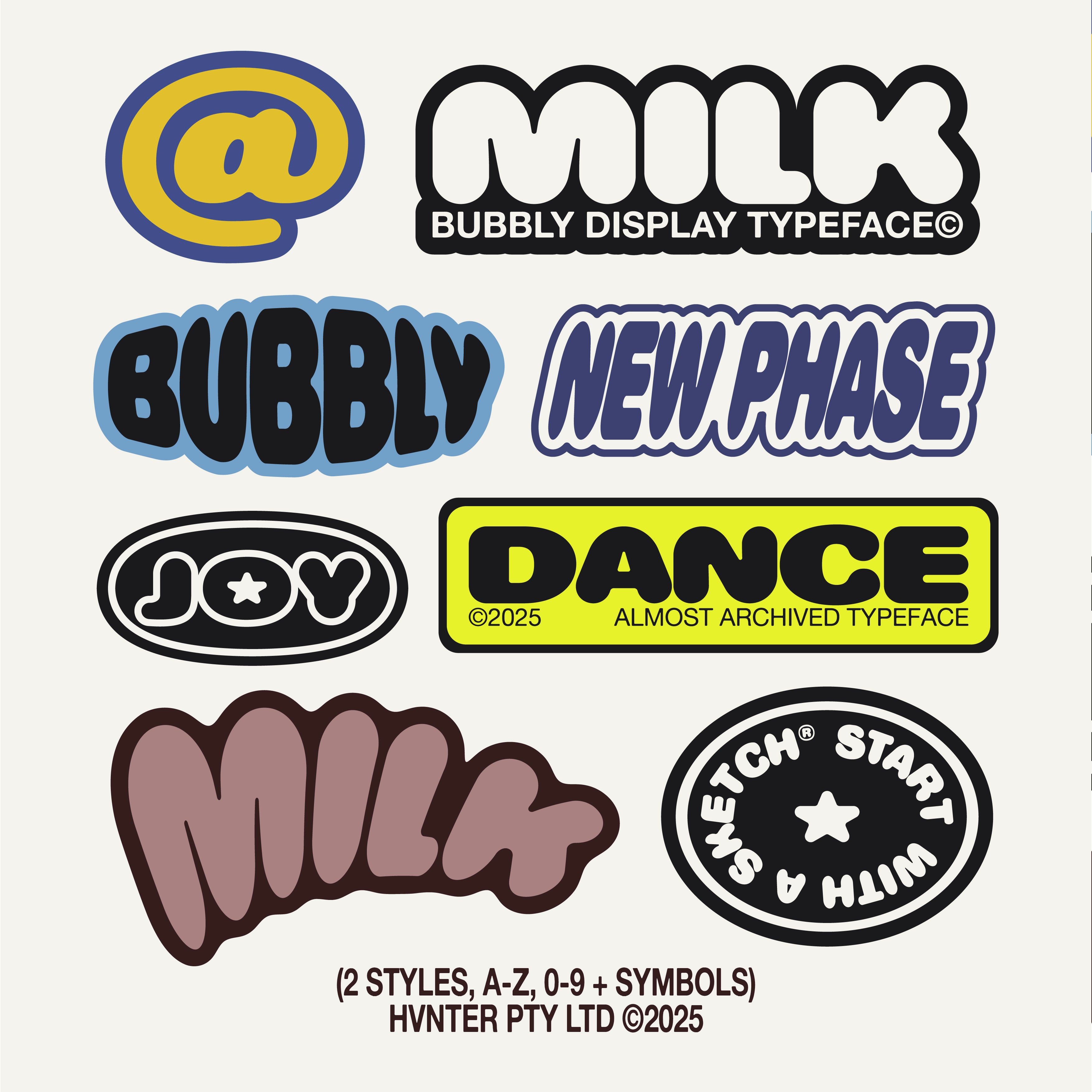 Milk Typeface - secret-cache