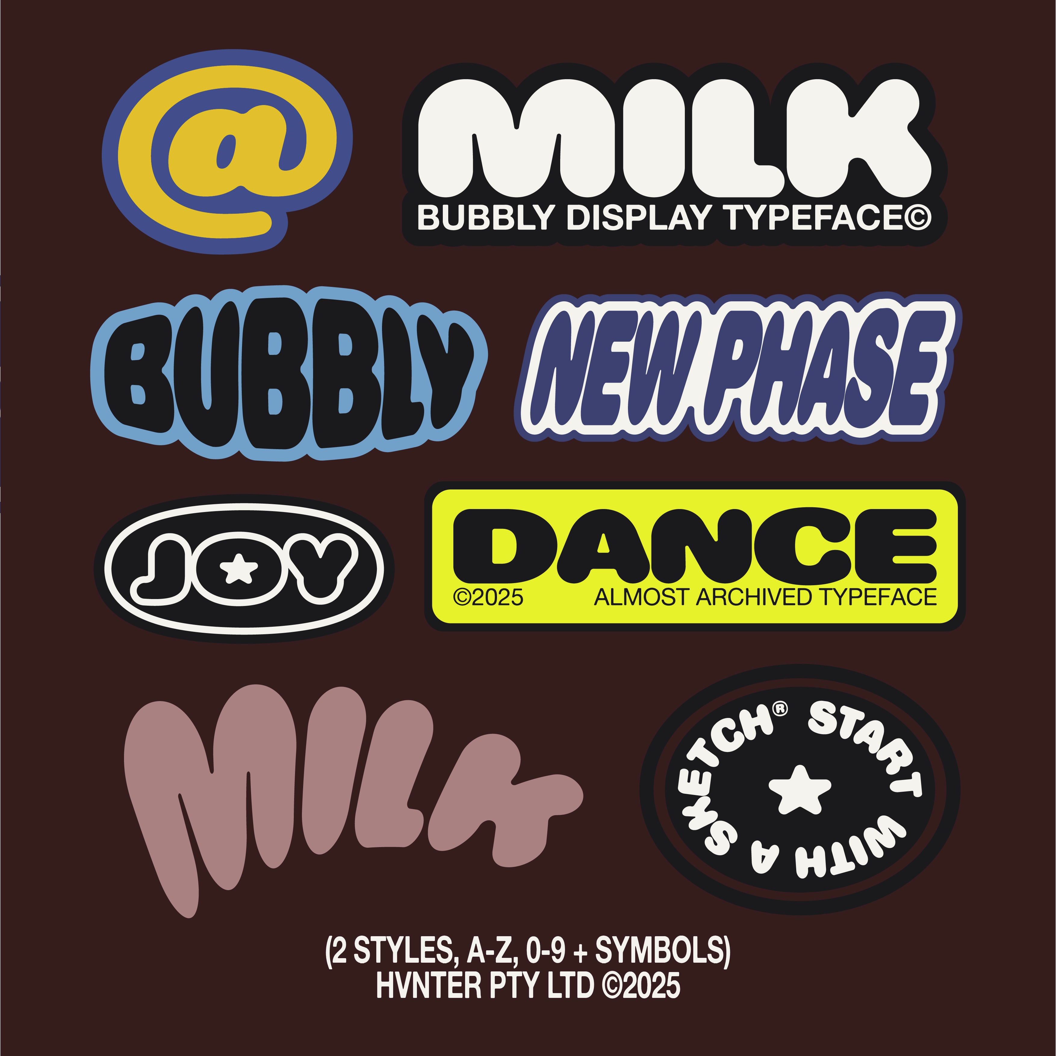 Milk Typeface - secret-cache