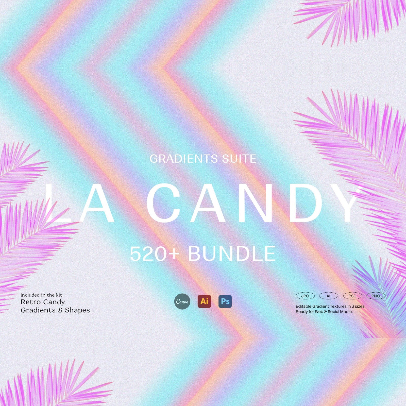 LA Candy Gradients & Shapes Bundle - secret-cache