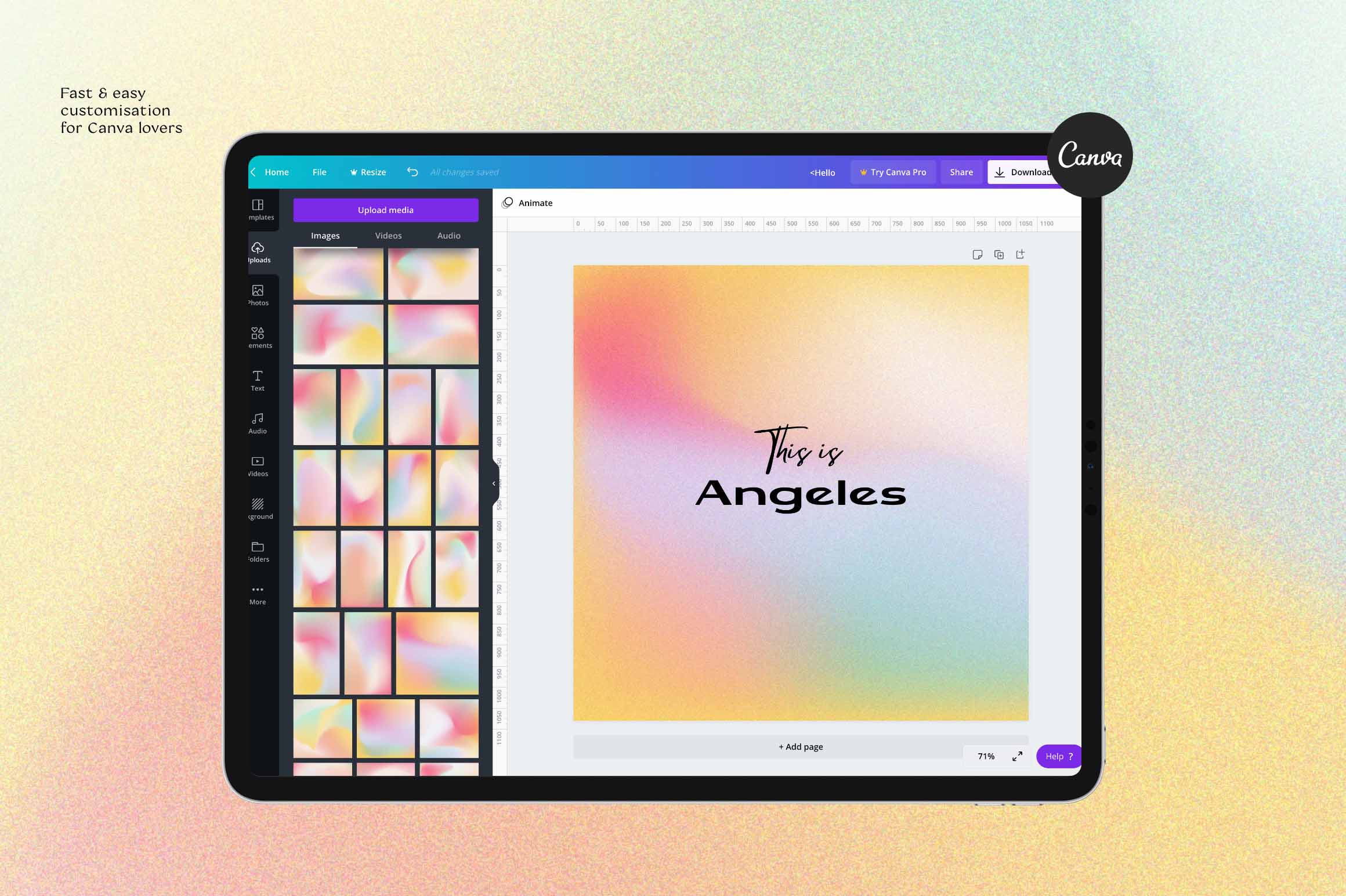 Retro Gradients & Shapes - secret-cache