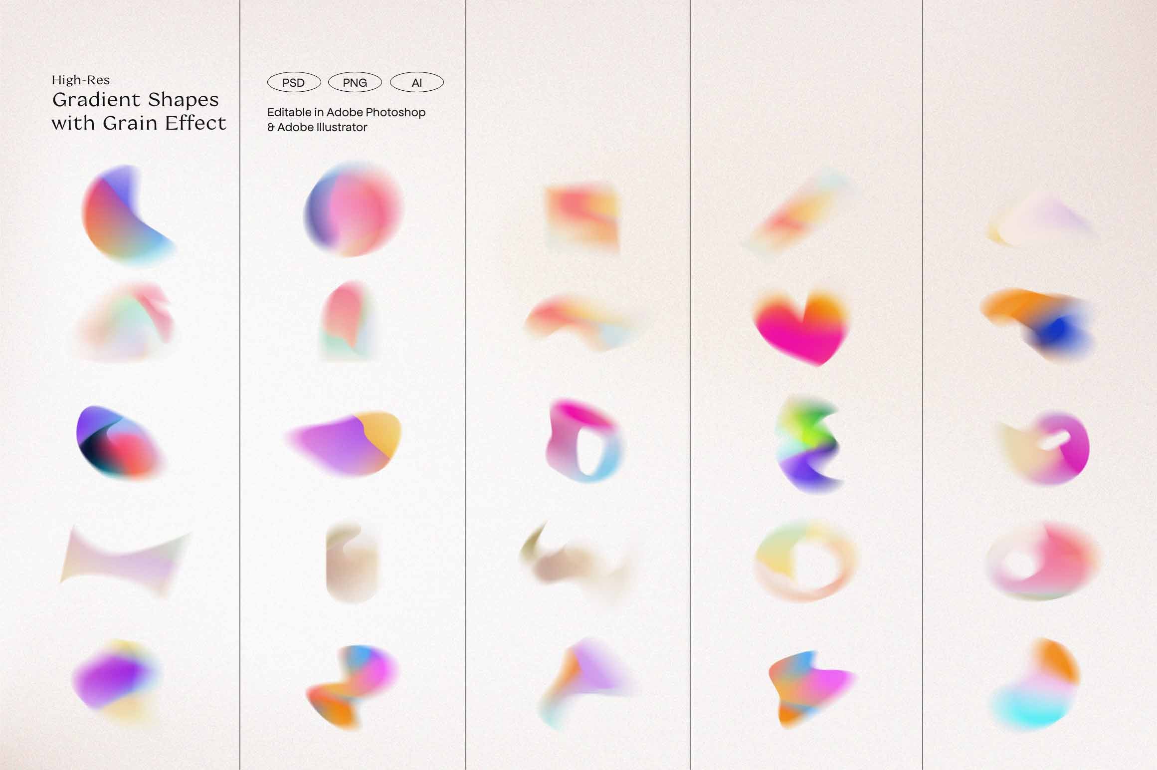 Retro Gradients & Shapes - secret-cache