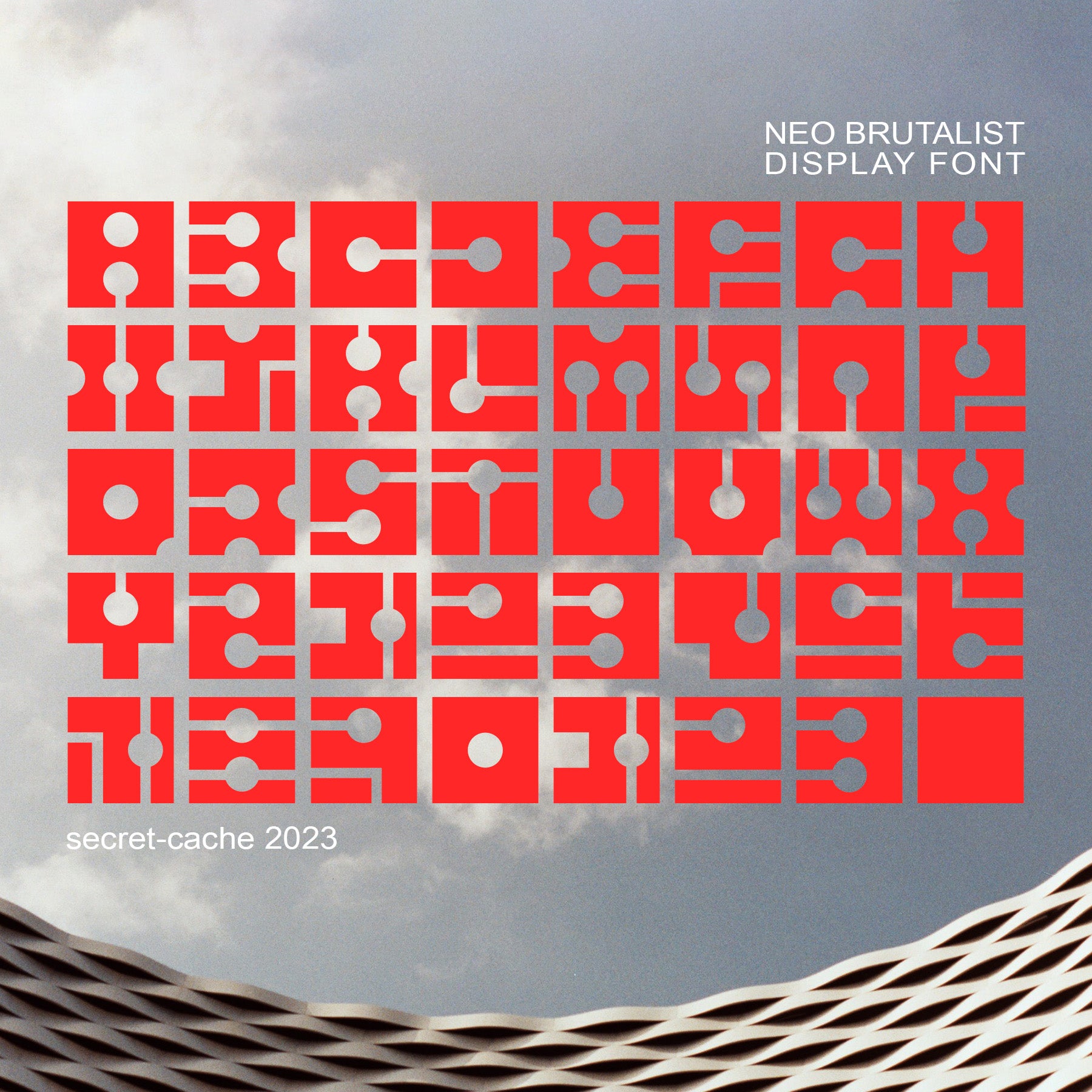 Neo Brutalist Display Font - secret-cache
