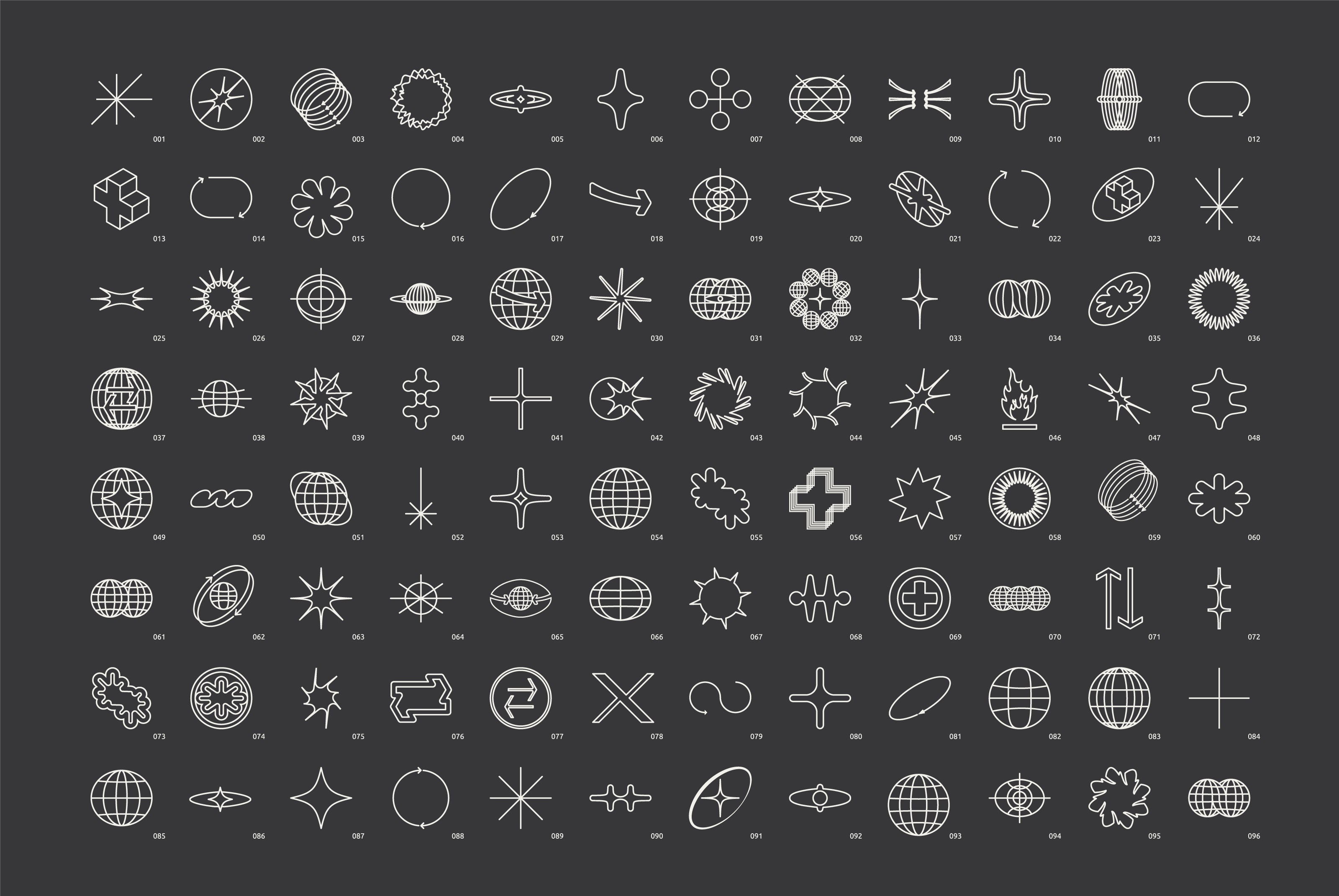 96 Linear Vector Shapes. Part 1 - secret-cache